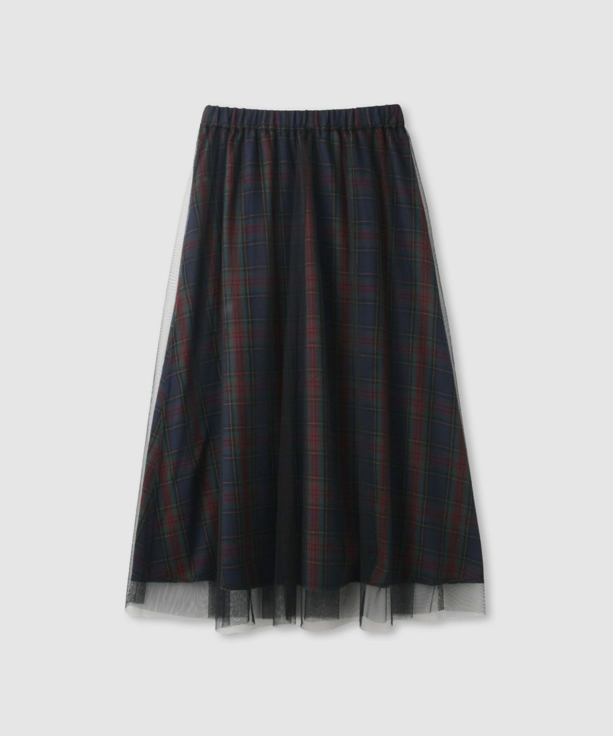  Idnes リバーシブルネルチェックスカート レディース