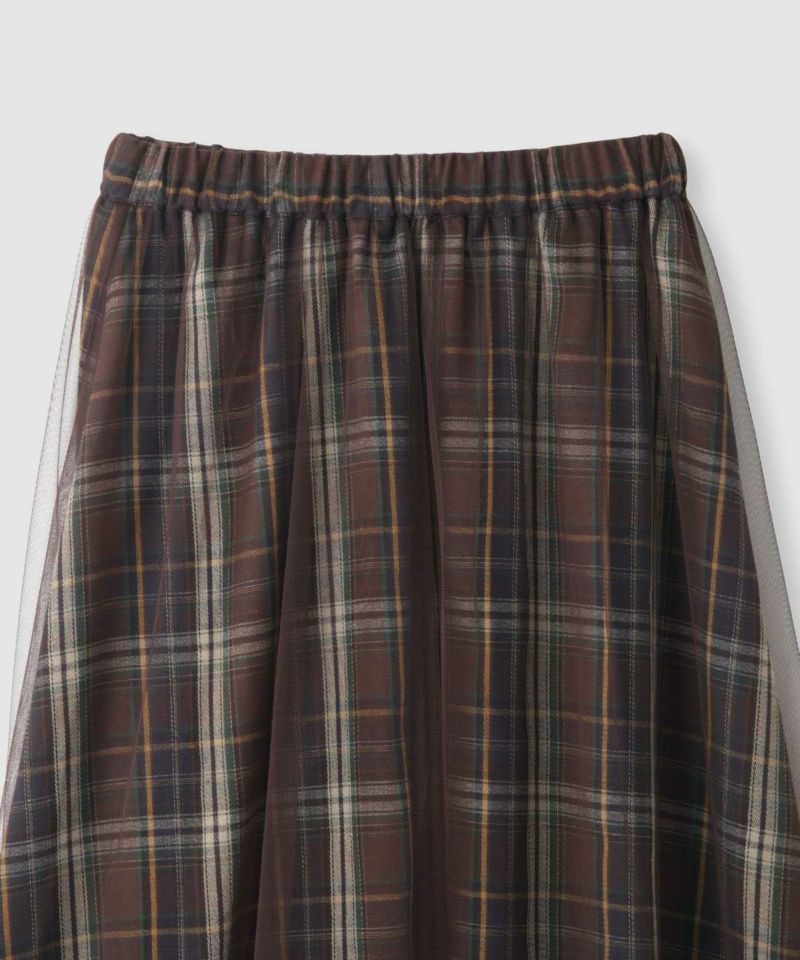 Idnes  リバーシブルネルチェックスカート レディース商品画像-6