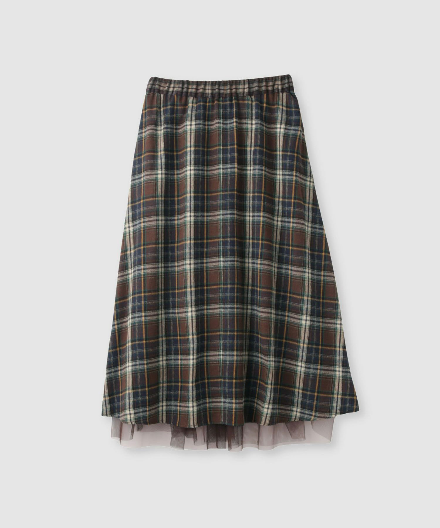 Idnes  リバーシブルネルチェックスカート レディース商品画像-21