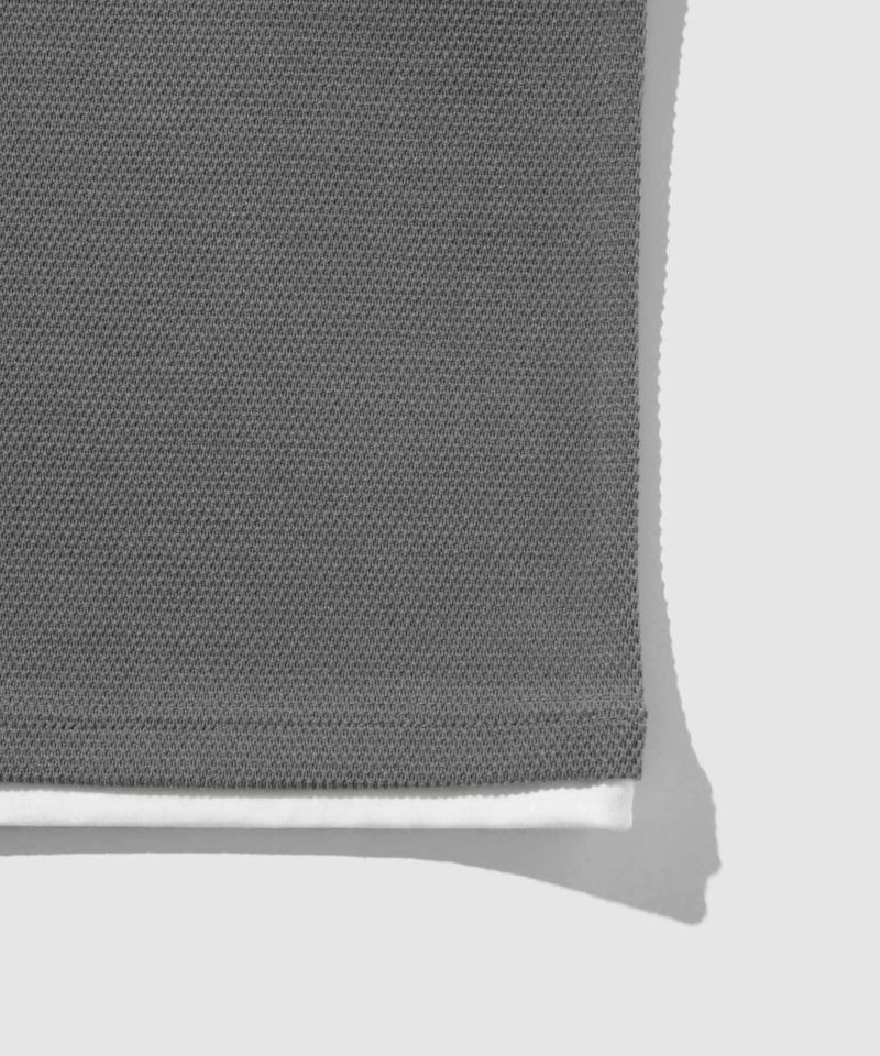 NAVY ピーチ鹿の子キーネックレイヤー長袖Tシャツ メンズ商品画像-25