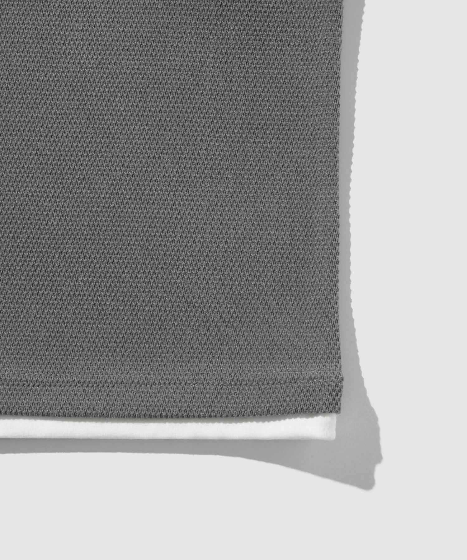 NAVY  ピーチ鹿の子キーネックレイヤー長袖Tシャツ メンズ商品サムネイル-25