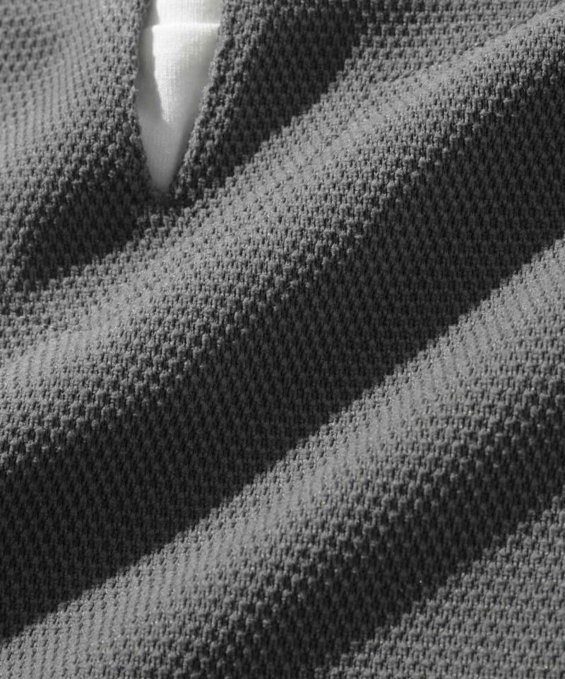 NAVY ピーチ鹿の子キーネックレイヤー長袖Tシャツ メンズ商品画像-26