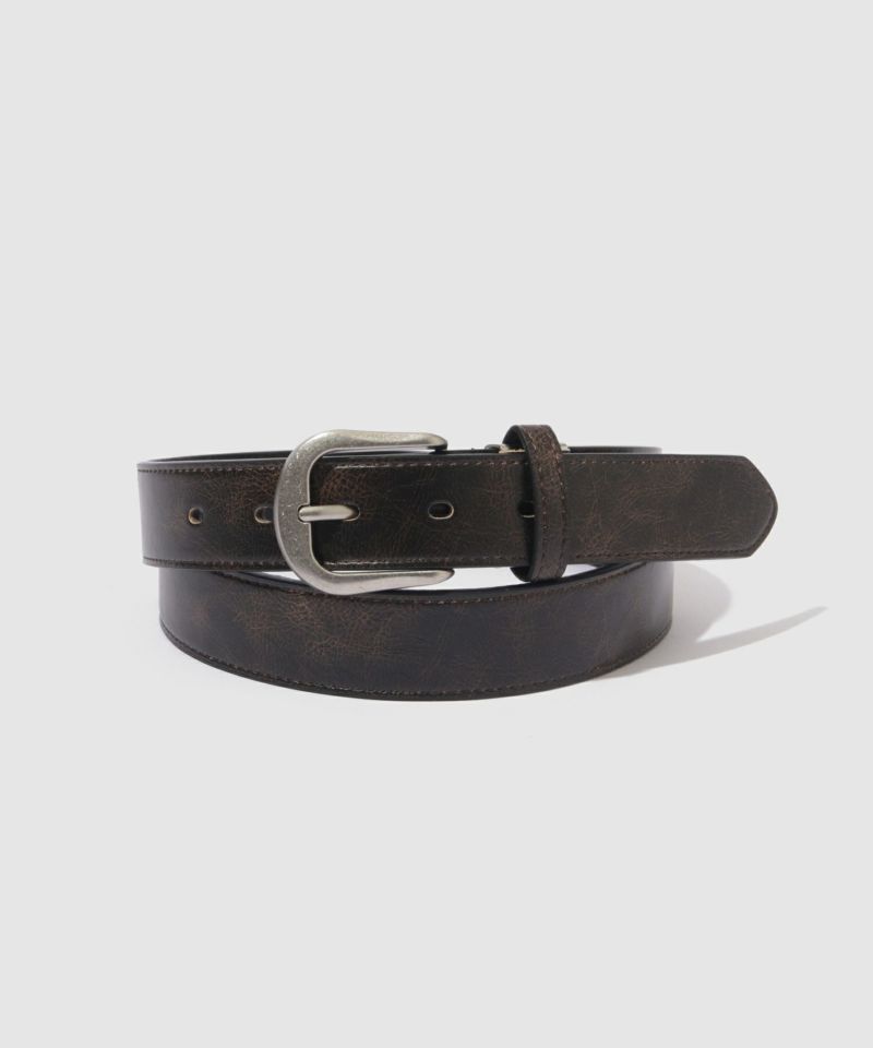 30mmムラ調カラーベルト メンズ商品画像-2