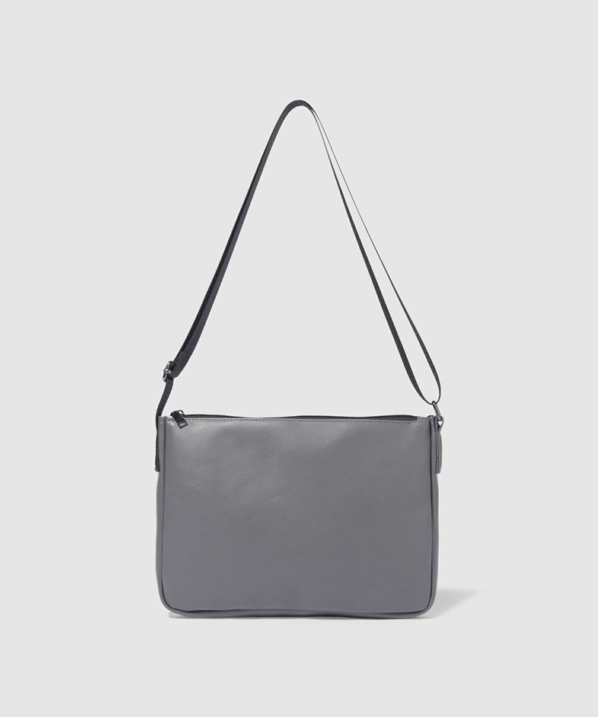 ソフト合皮薄型サコッシュショルダーバッグ