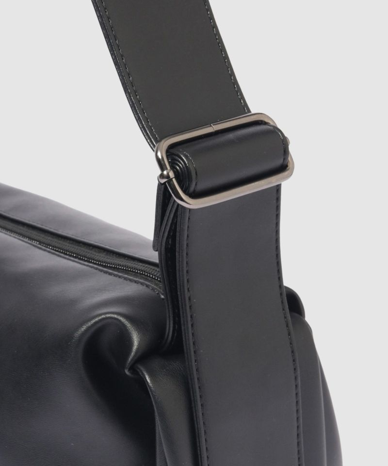 ソフト合皮横型ショルダーバッグ商品画像-5