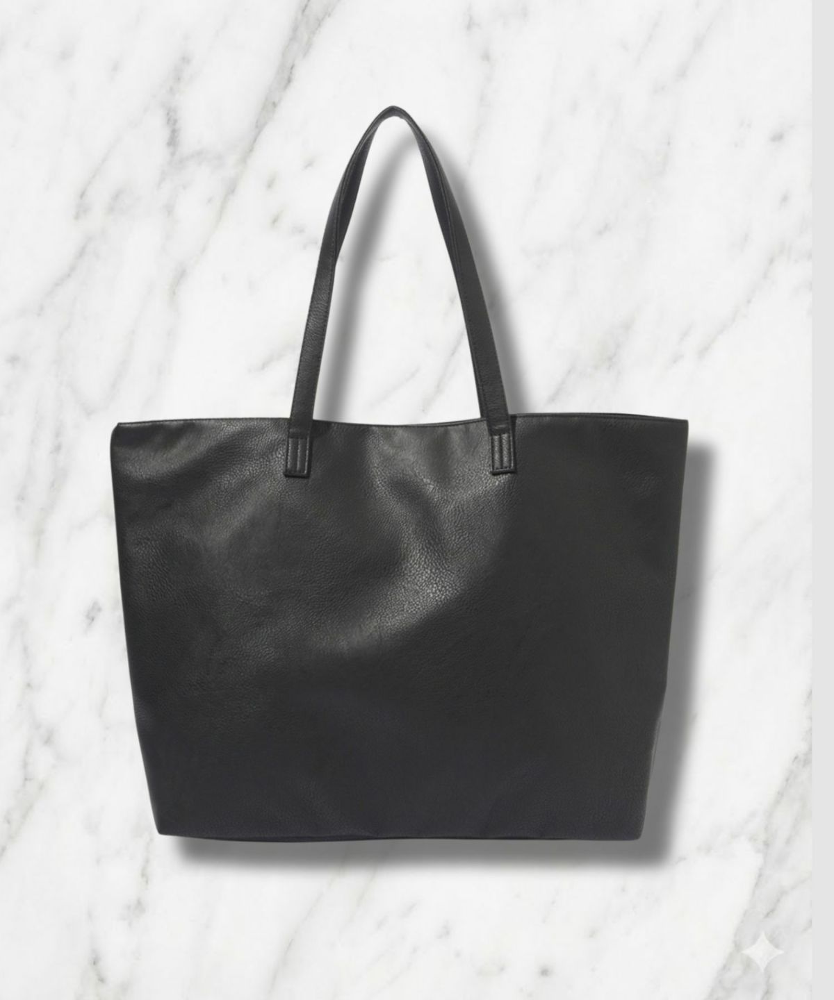 ムラ調合皮多ポケットトートバッグ