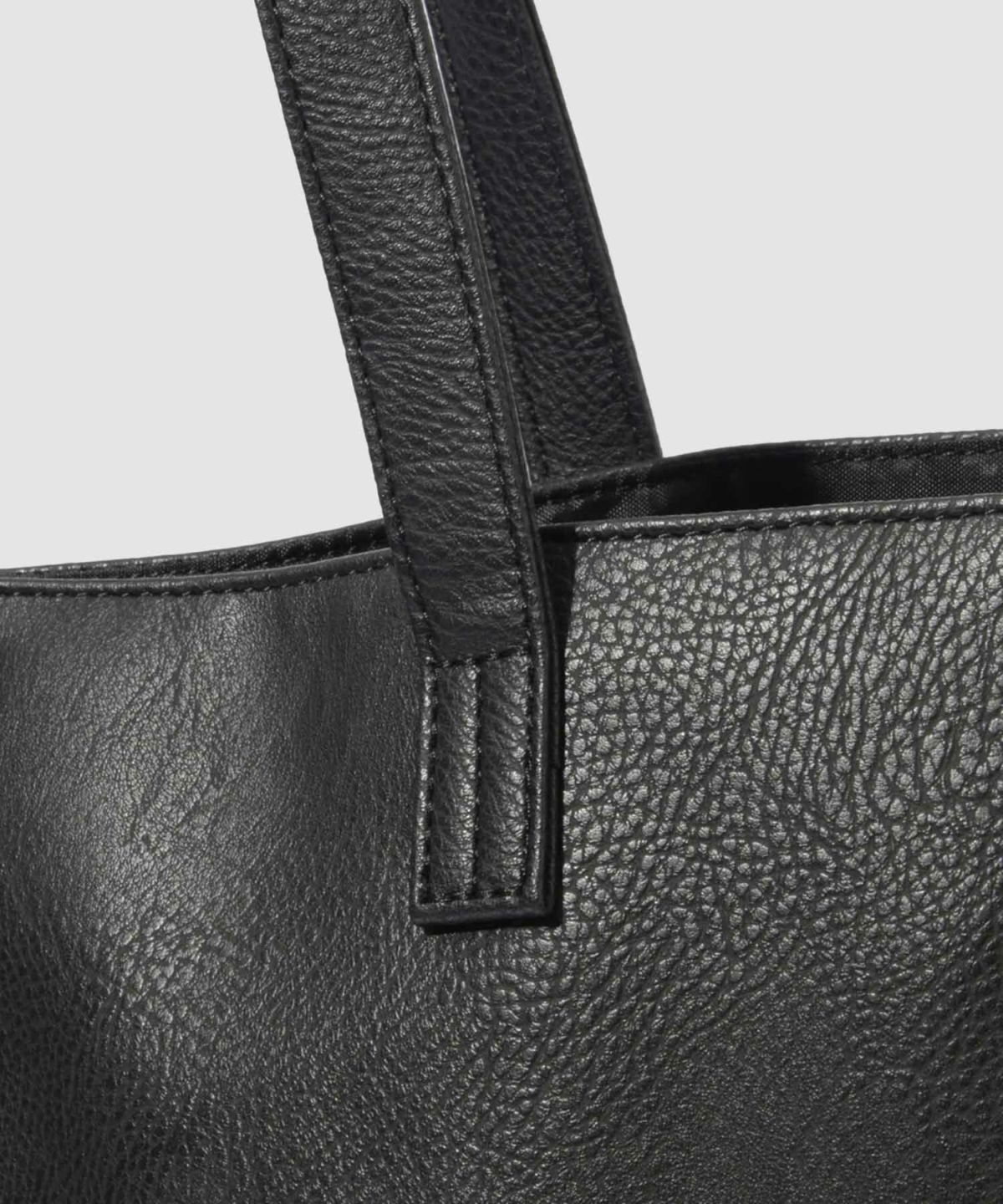 ムラ調合皮多ポケットトートバッグ