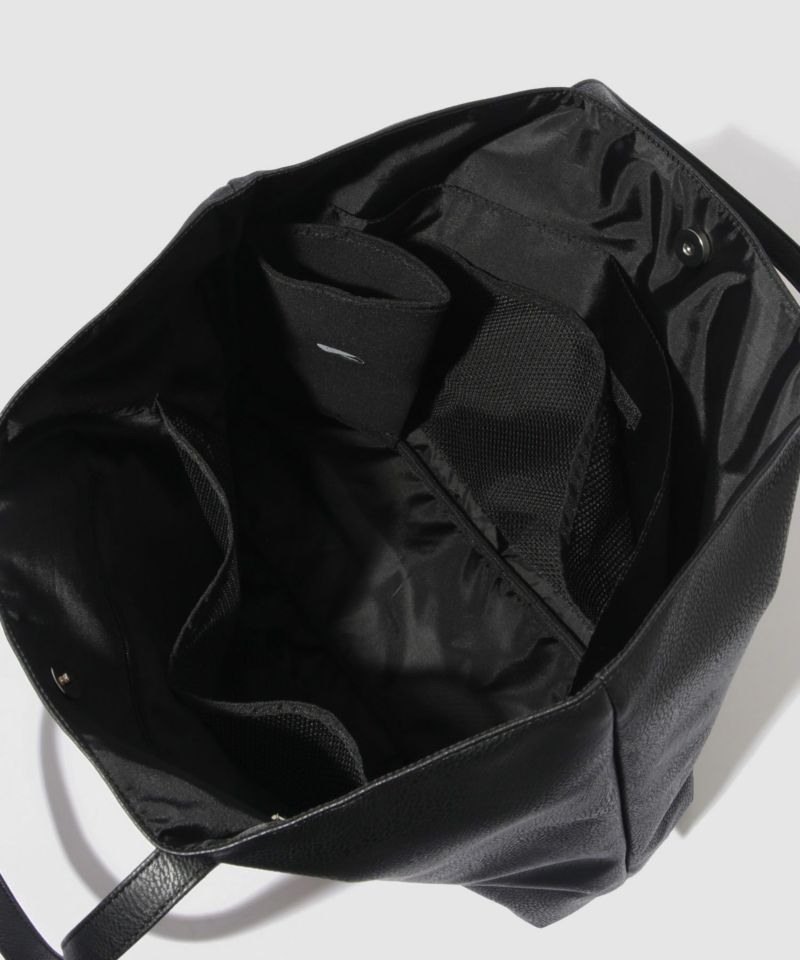 ムラ調合皮多ポケットトートバッグ商品画像-7