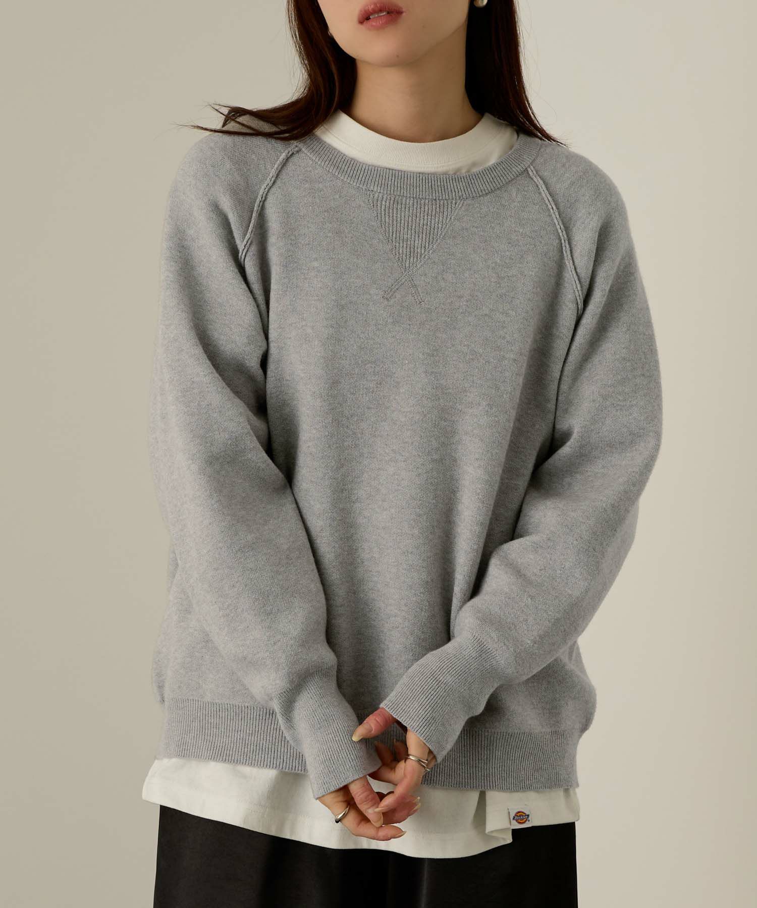 [さらに50%OFF]NAVY  ガゼット付きWジャガードニットプルオーバー レディース商品サムネイル-2