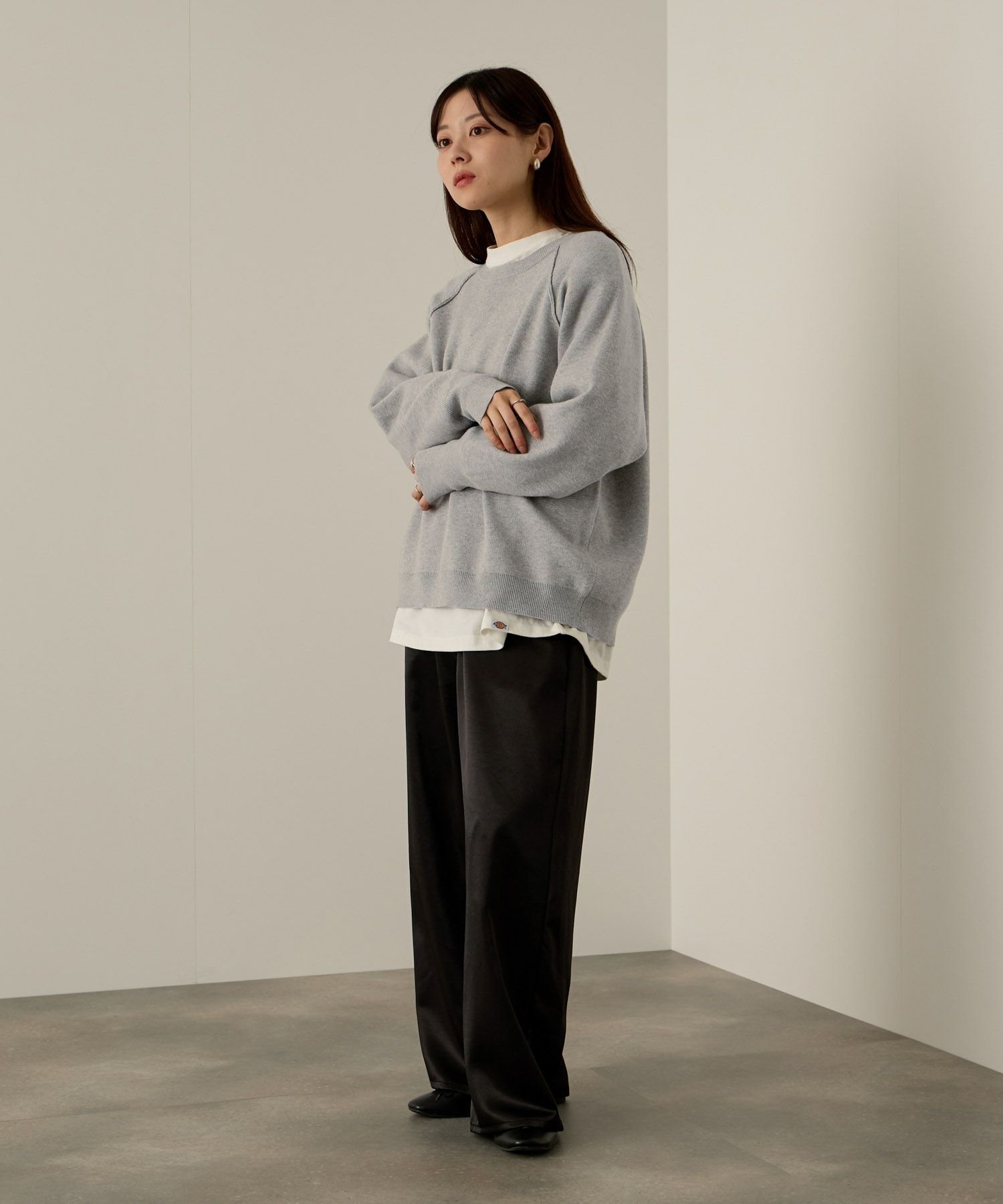 [さらに50%OFF]NAVY  ガゼット付きWジャガードニットプルオーバー レディース商品サムネイル-12