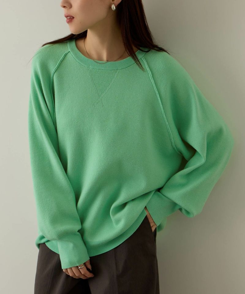 [さらに50%OFF]NAVY  ガゼット付きWジャガードニットプルオーバー レディース商品画像-15