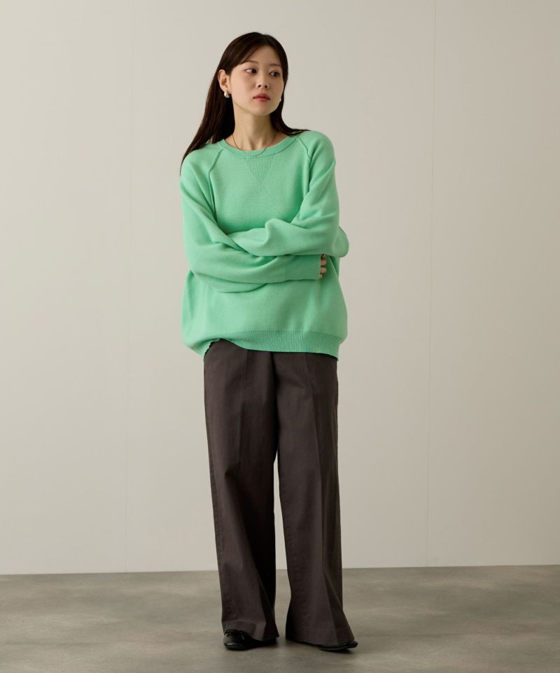 [さらに50%OFF]NAVY  ガゼット付きWジャガードニットプルオーバー レディース商品画像-16