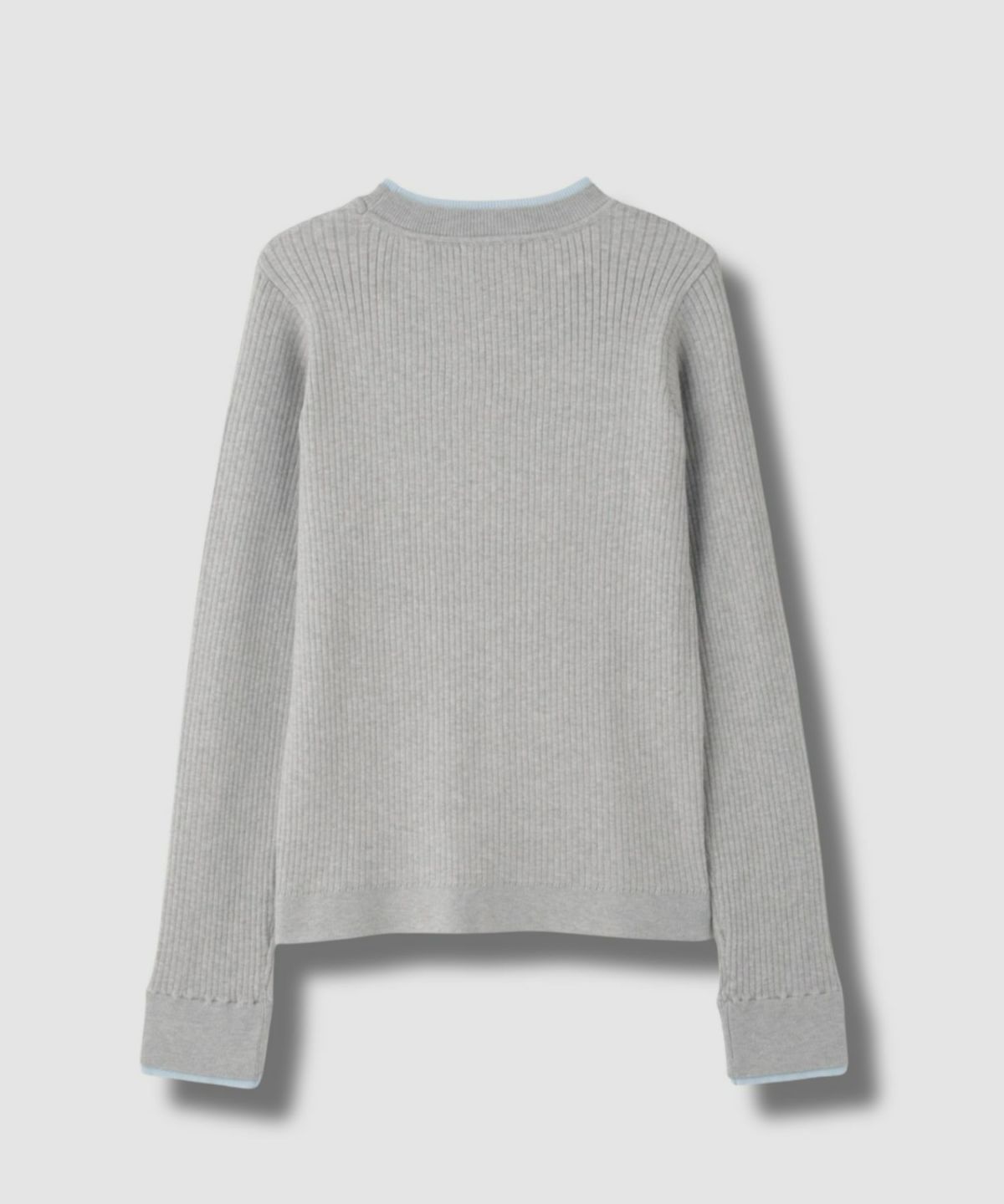 NAVY 配色リブインナープルオーバー レディース