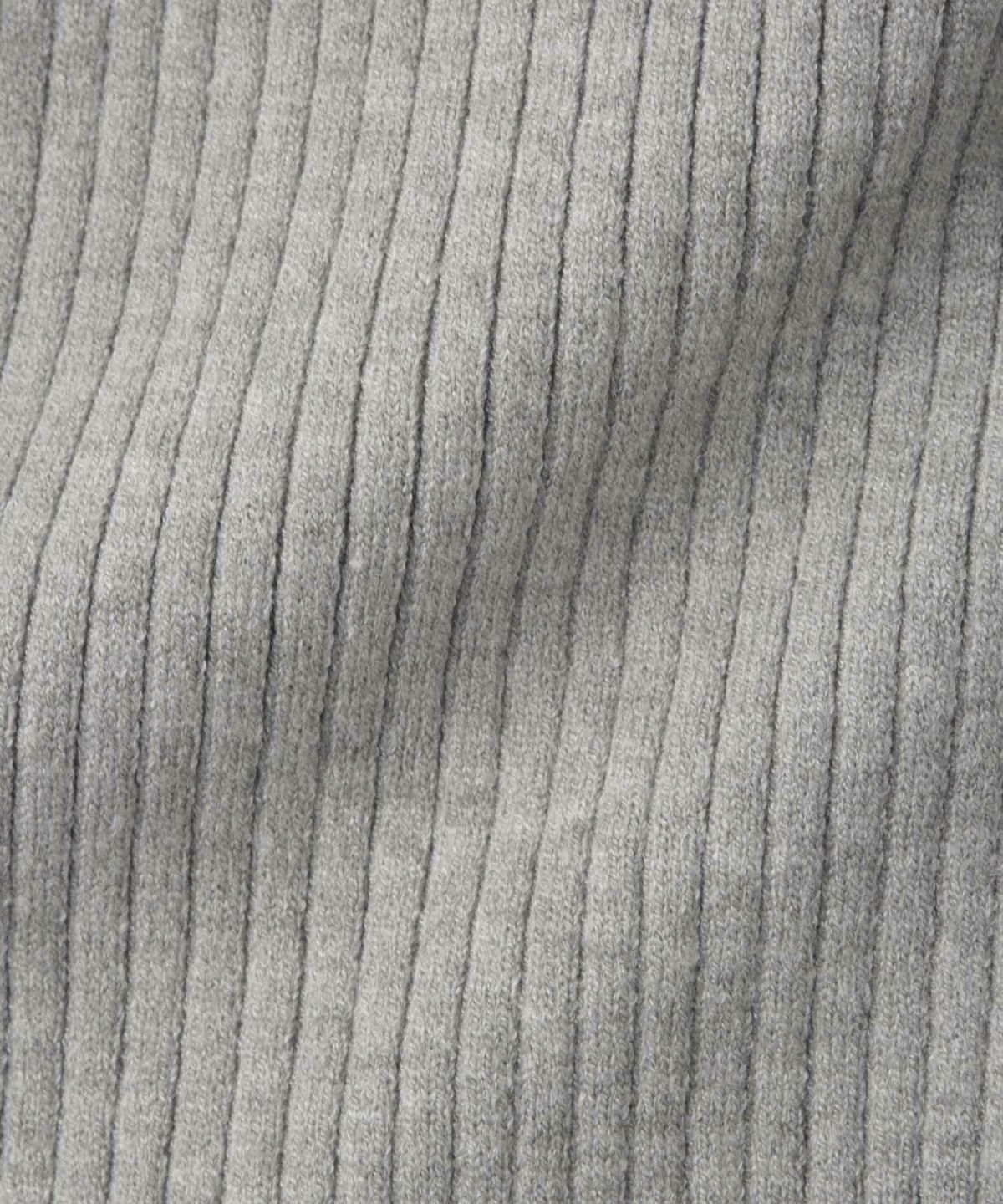 NAVY 配色リブインナープルオーバー レディース