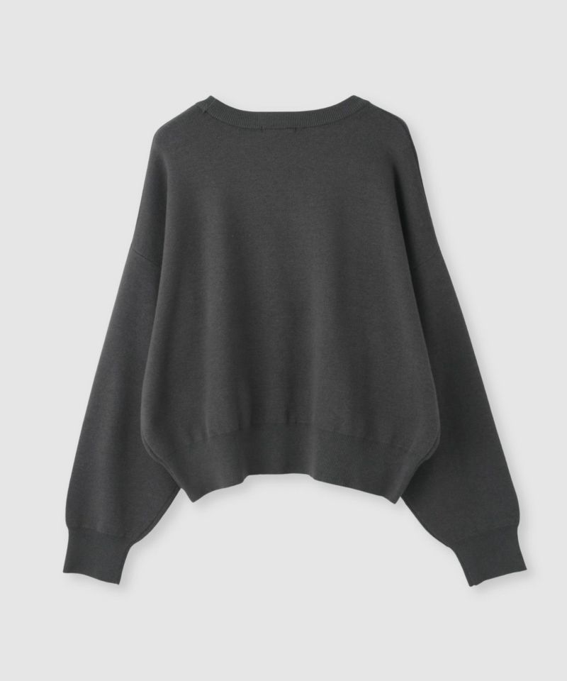 NAVY  カレッジロゴWジャガードニット レディース商品画像-5