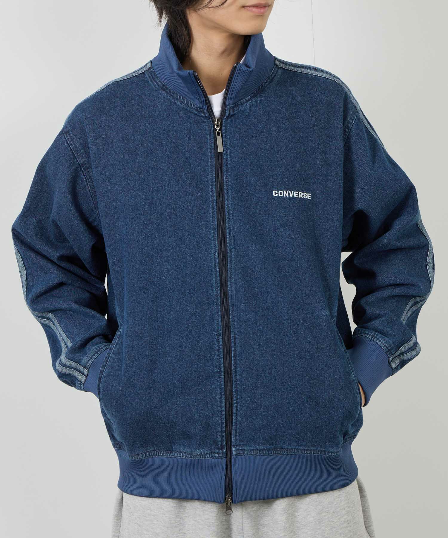 CONVERSE  デニムトラックジャケット メンズ商品画像-3