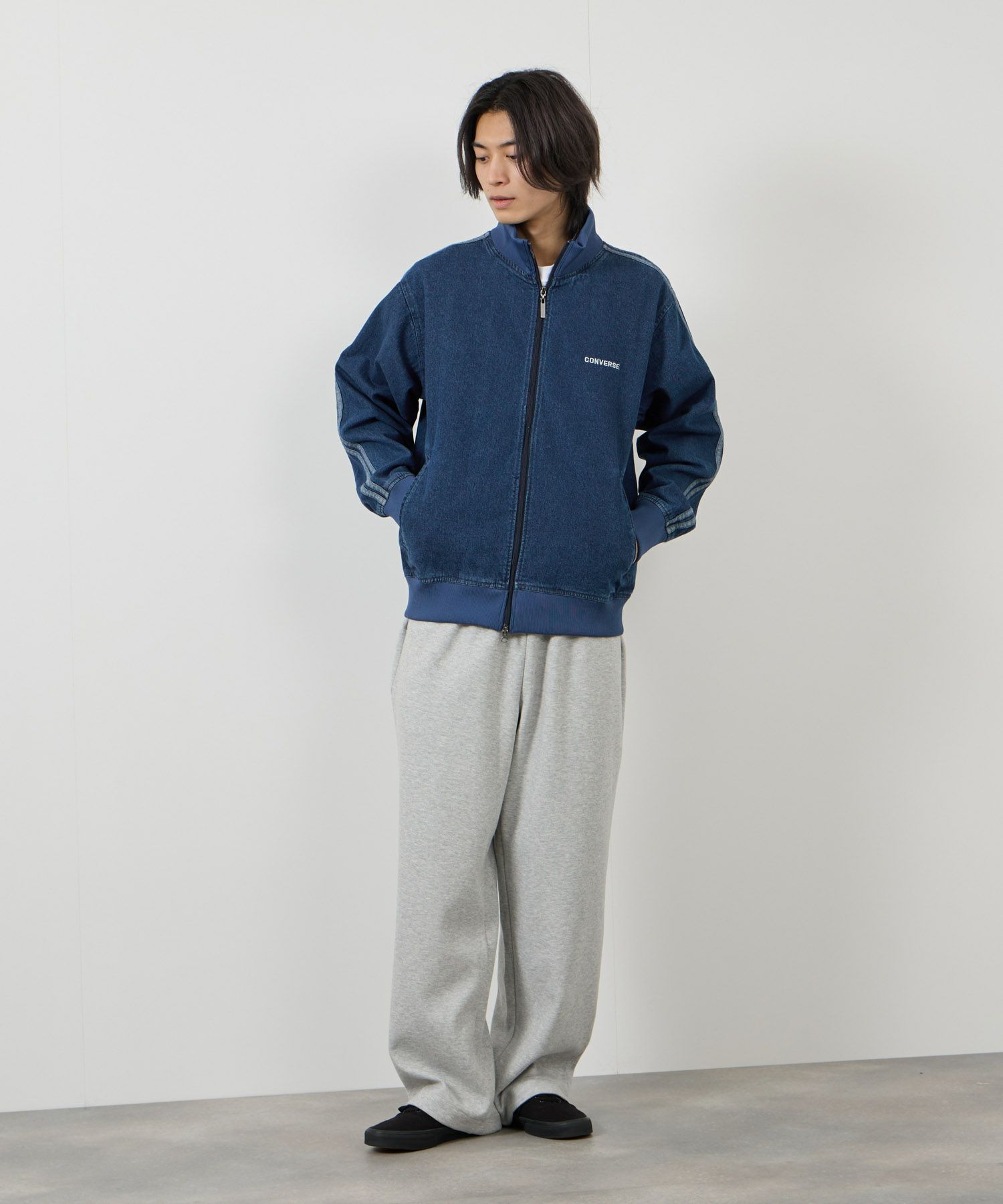 CONVERSE  デニムトラックジャケット メンズ商品画像-7