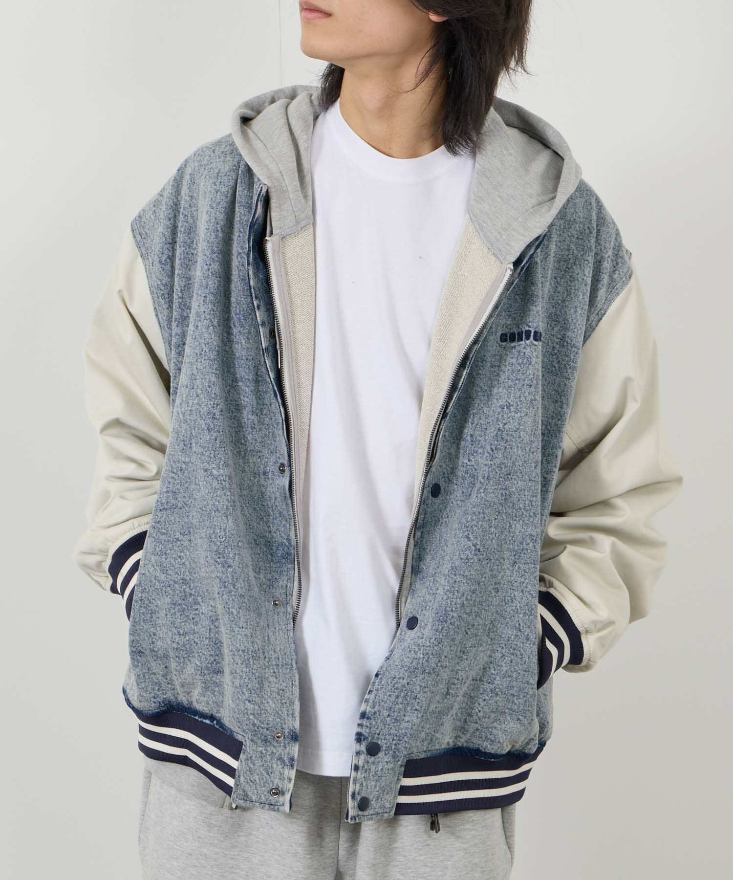 CONVERSE デニムスタジアムジャケット メンズ商品画像-9