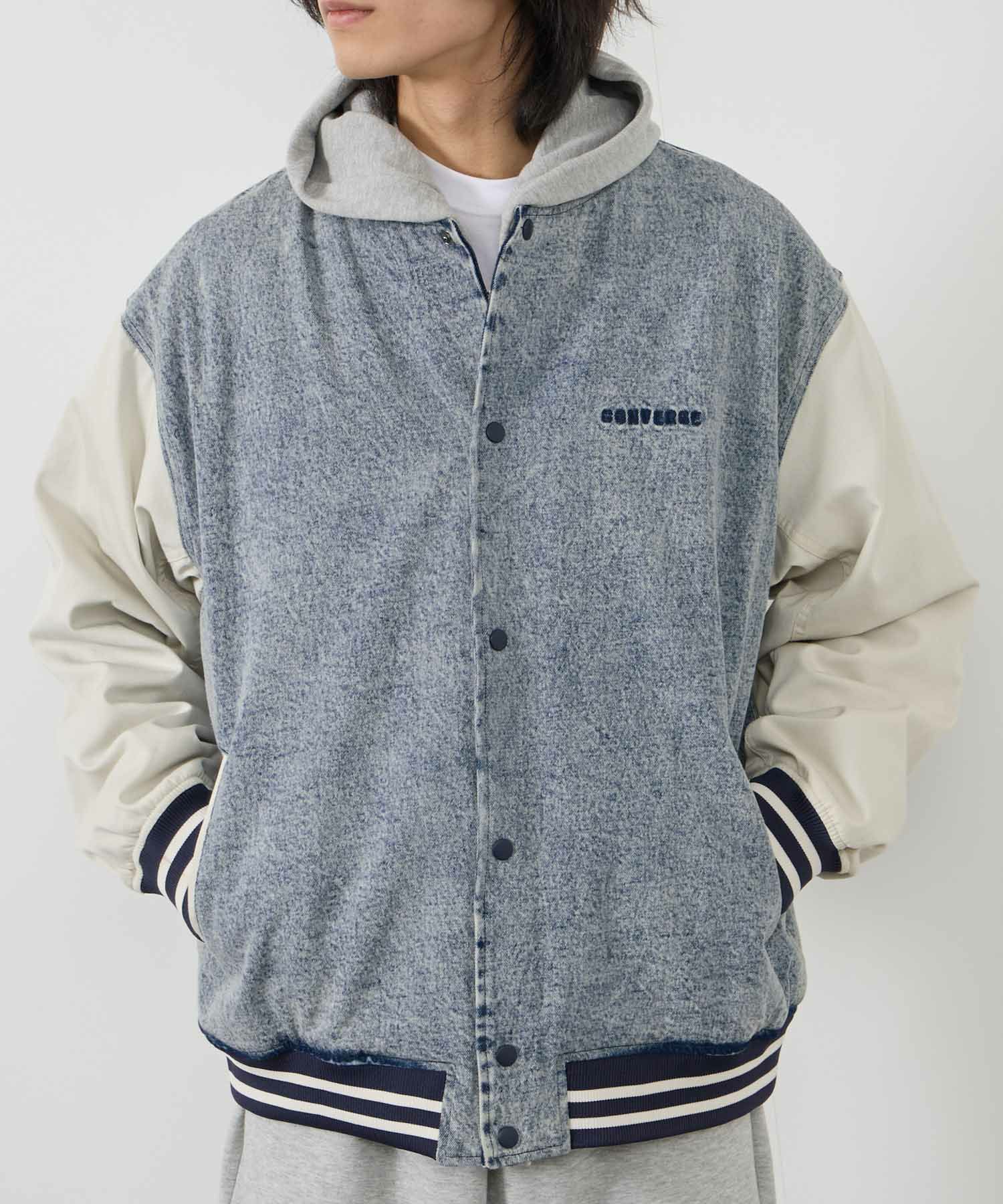 CONVERSE デニムスタジアムジャケット メンズ商品画像-10