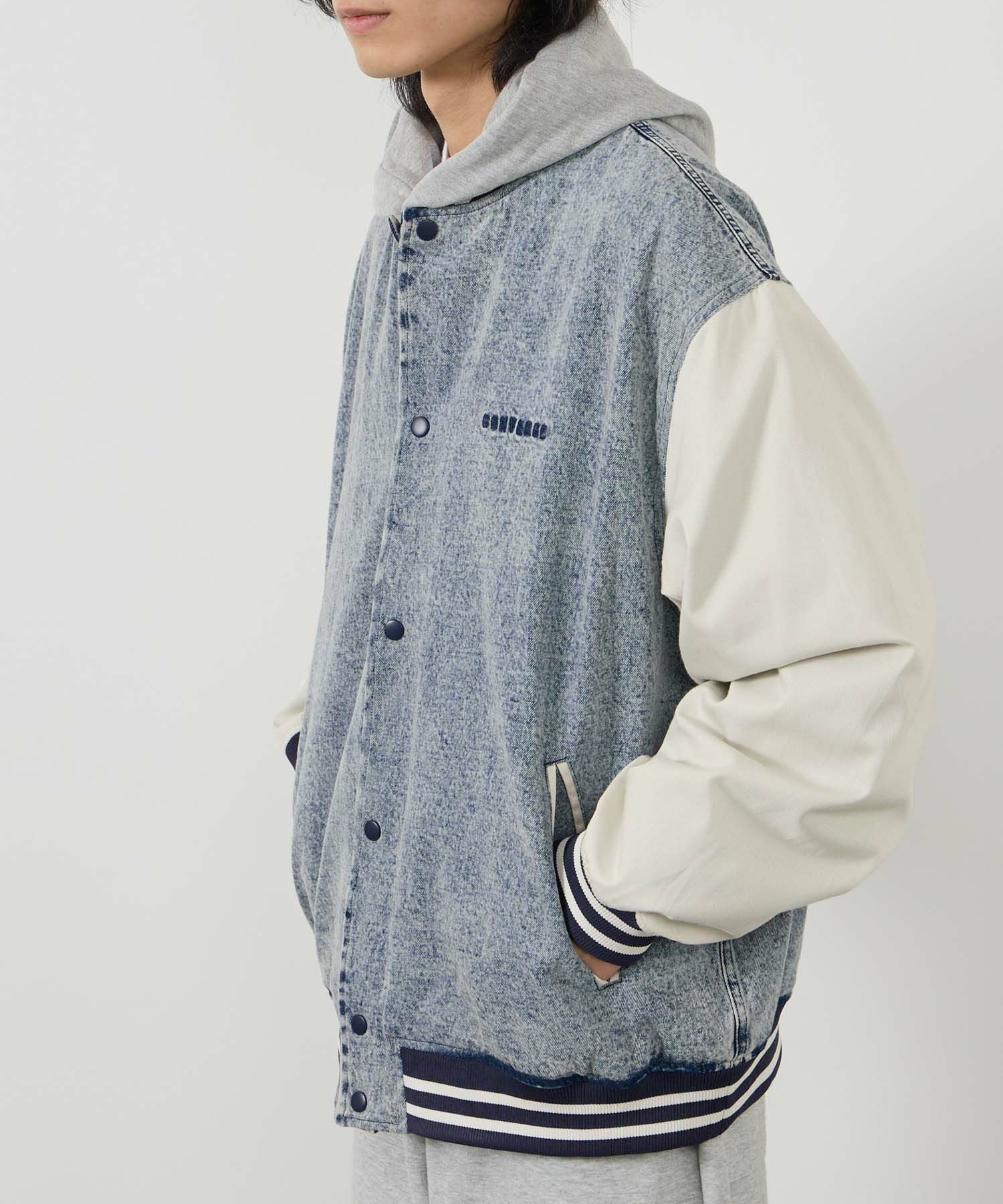 CONVERSE デニムスタジアムジャケット メンズ商品画像-11