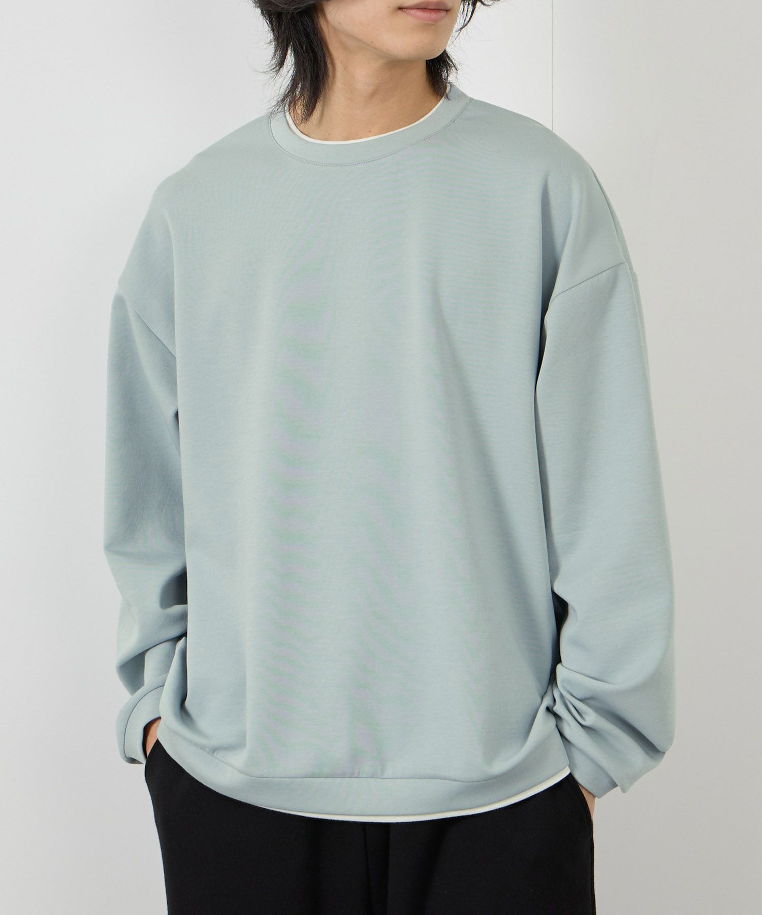 URBAN COLLECTION AIR Smoosy 360度ストレッチ クルーネックスウェット メンズ商品サムネイル-4