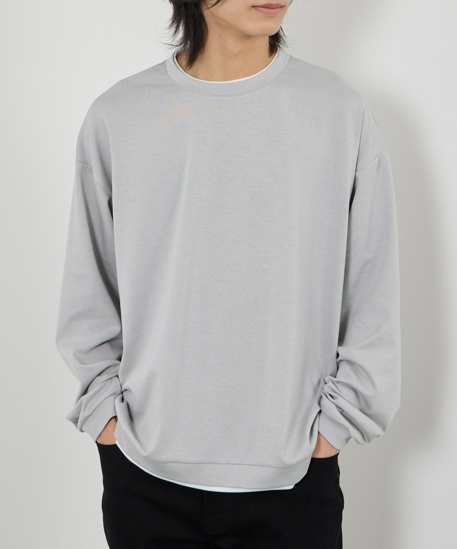 URBAN COLLECTION  AIR Smoosy 360度ストレッチ クルーネックスウェット メンズ商品サムネイル-5