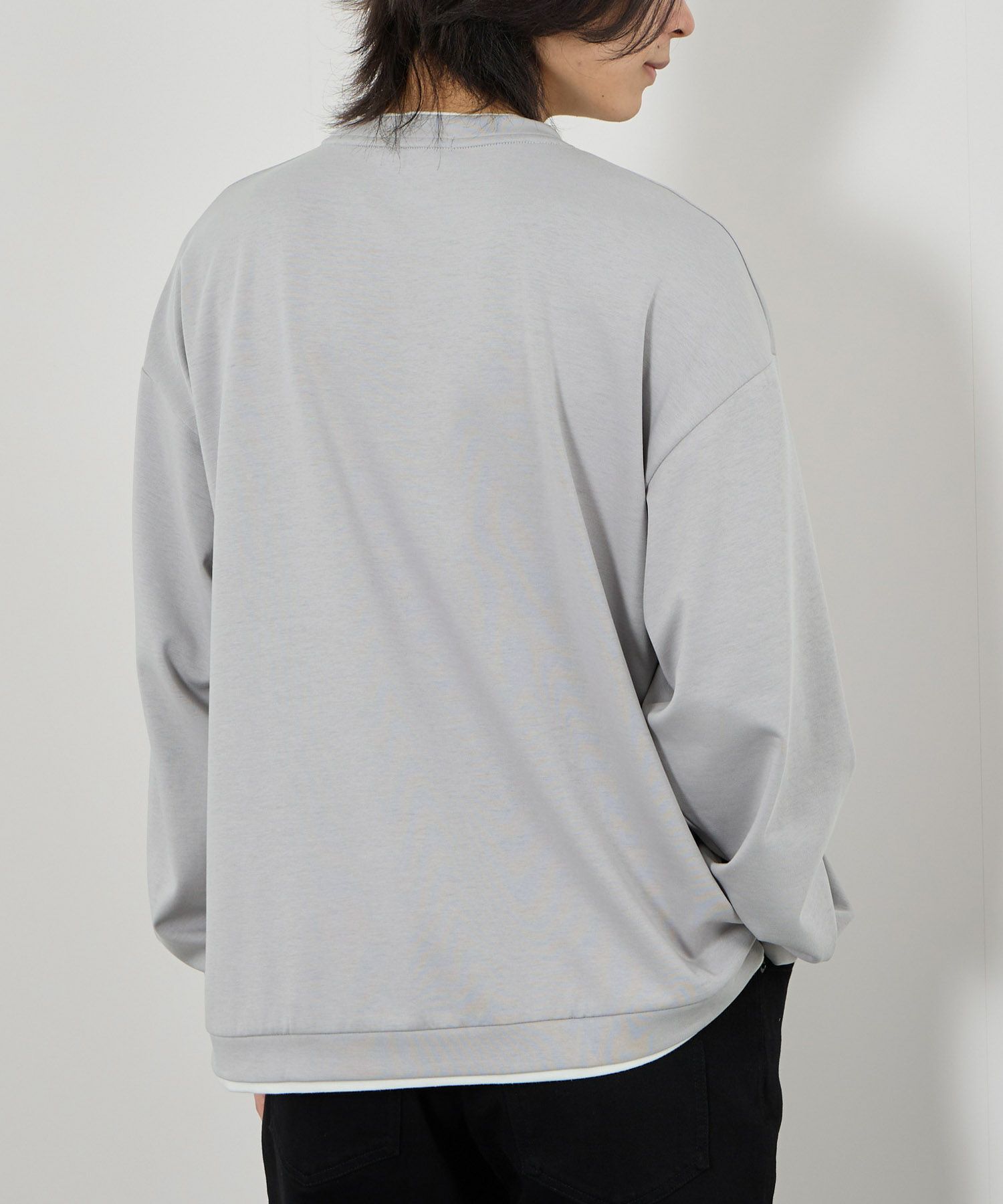 URBAN COLLECTION  AIR Smoosy 360度ストレッチ クルーネックスウェット メンズ商品サムネイル-7