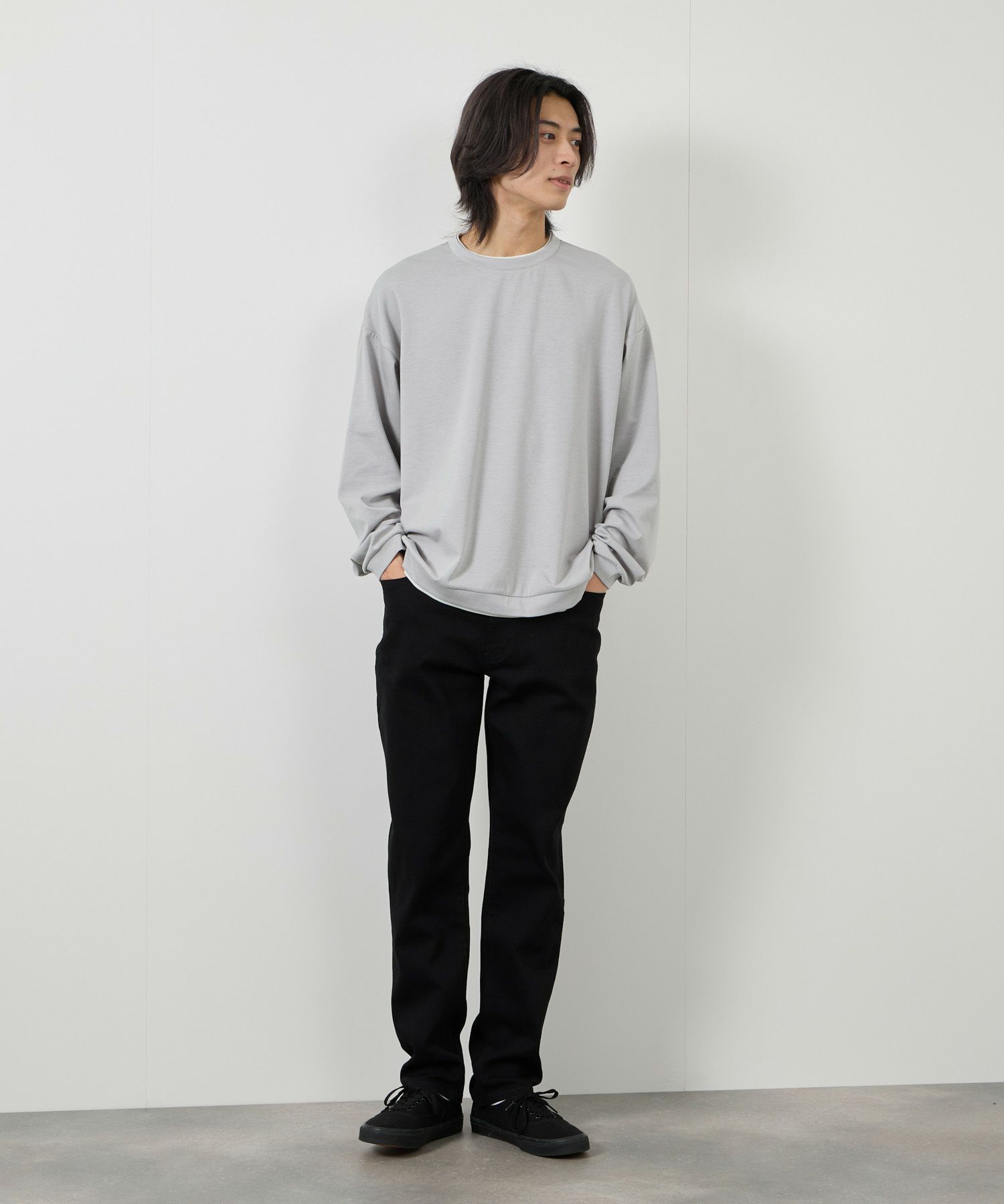 URBAN COLLECTION  AIR Smoosy 360度ストレッチ クルーネックスウェット メンズ商品画像-8