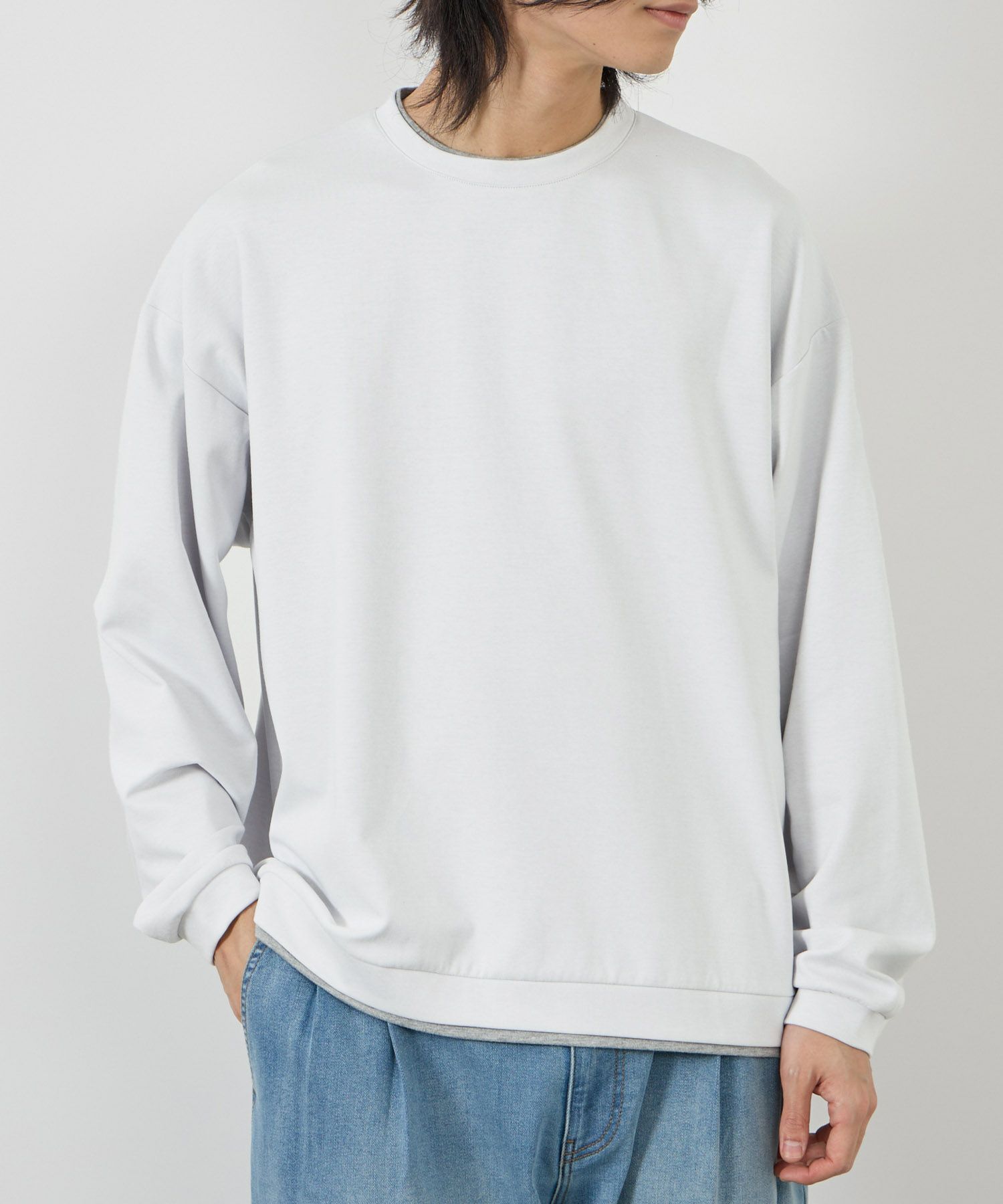 URBAN COLLECTION  AIR Smoosy 360度ストレッチ クルーネックスウェット メンズ商品画像-10