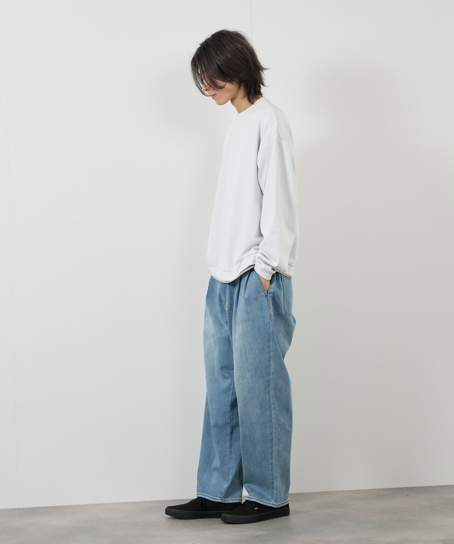 URBAN COLLECTION  AIR Smoosy 360度ストレッチ クルーネックスウェット メンズ商品サムネイル-12