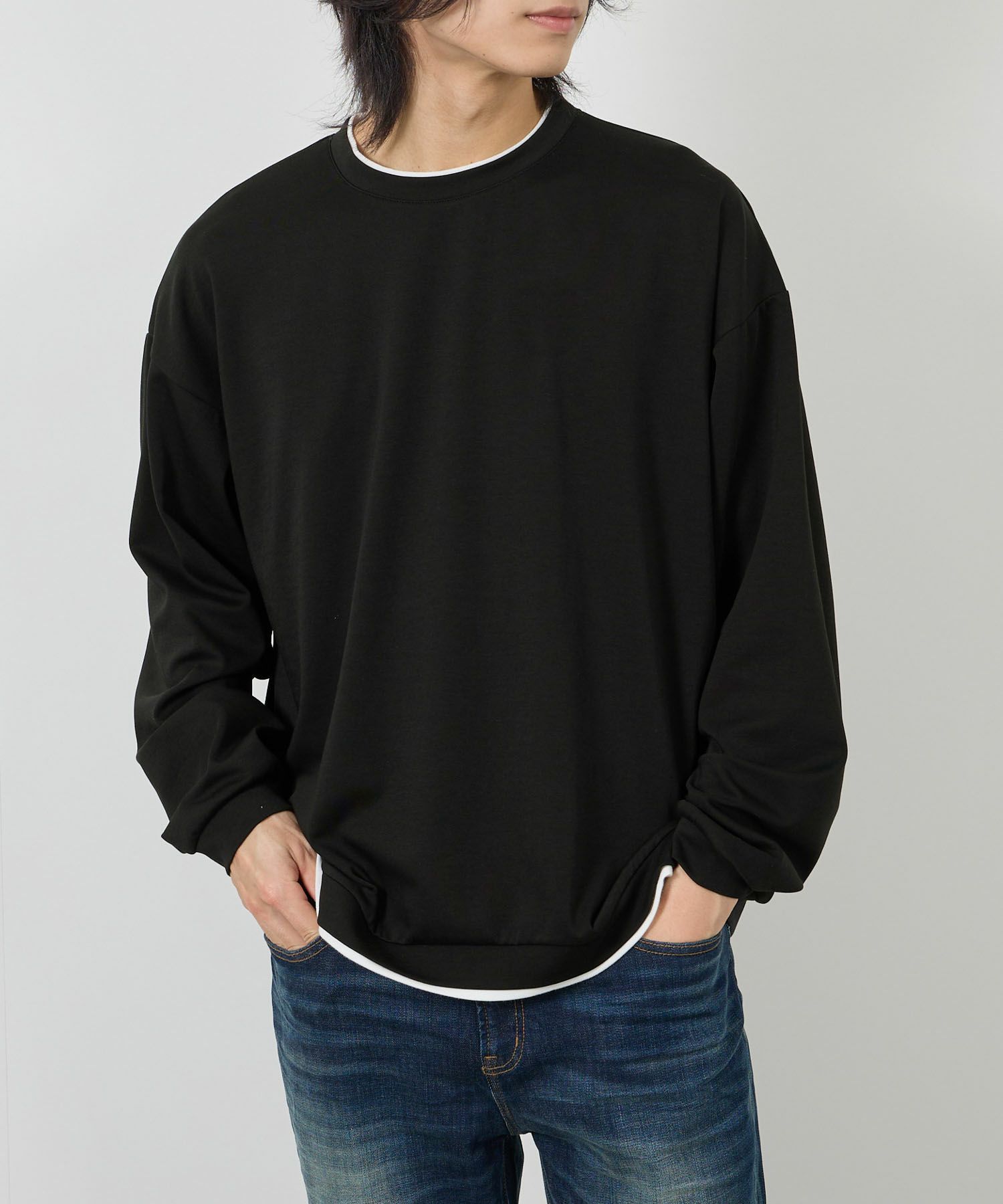 URBAN COLLECTION AIR Smoosy 360度ストレッチ クルーネックスウェット メンズ商品サムネイル-14