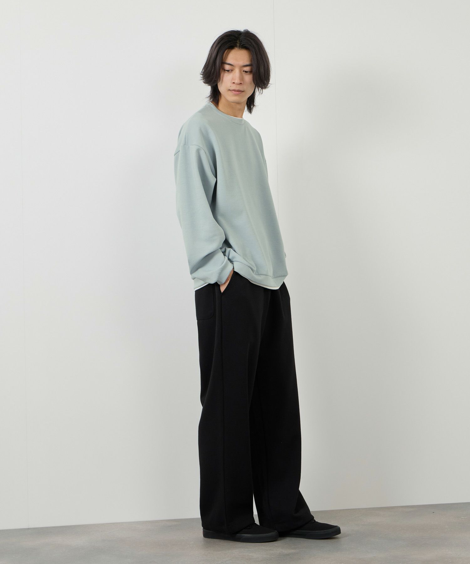 URBAN COLLECTION  AIR Smoosy 360度ストレッチ クルーネックスウェット メンズ商品画像-20