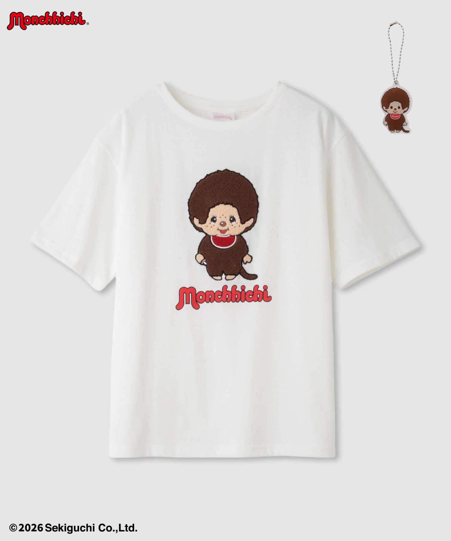 モンチッチ サガラ刺繍Tシャツ レディース商品サムネイル-1