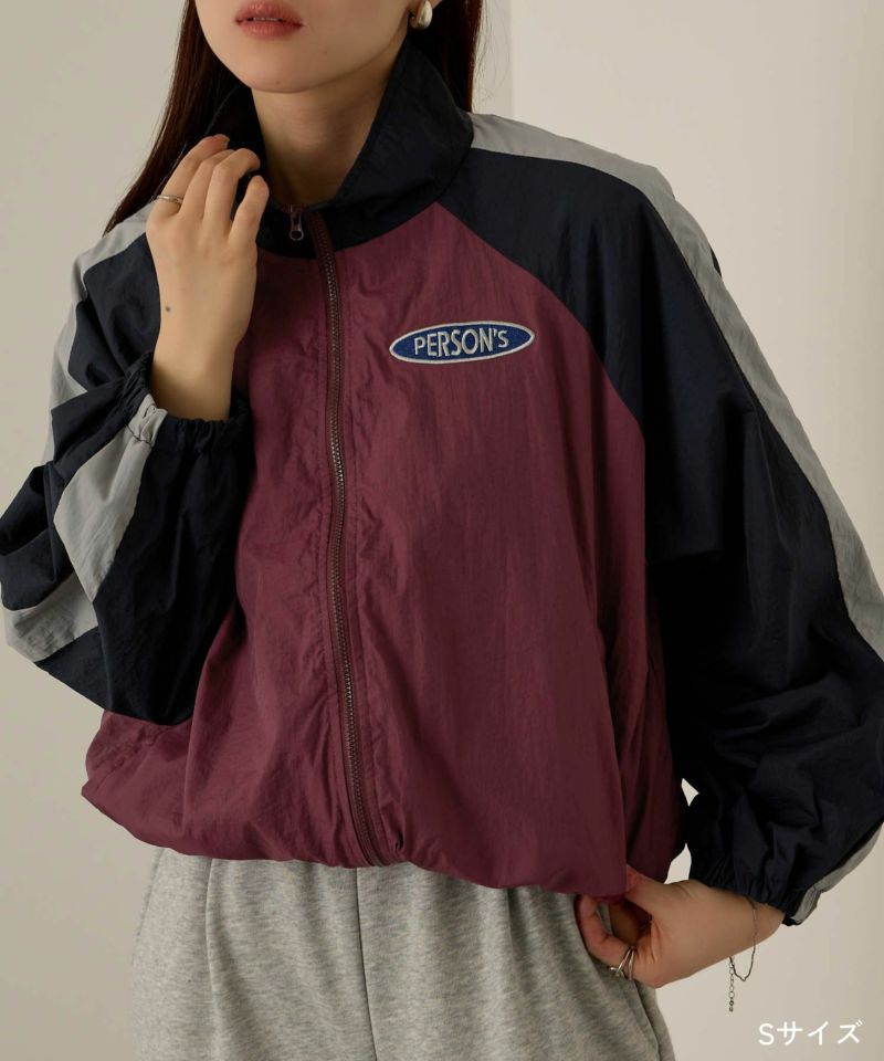 PERSON'S  別注デザイン 切替トラックジャケット レディース商品画像-3