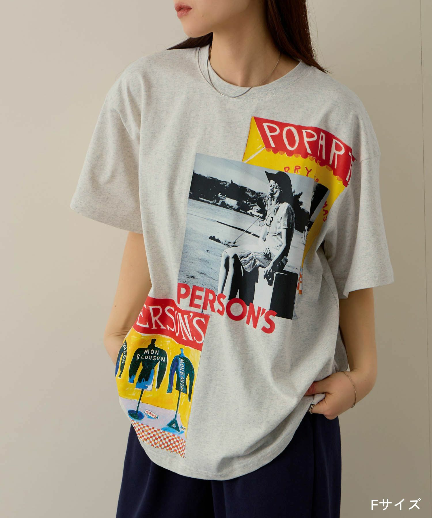 PERSON'S  別注デザイン プリントTシャツ レディース商品サムネイル-3