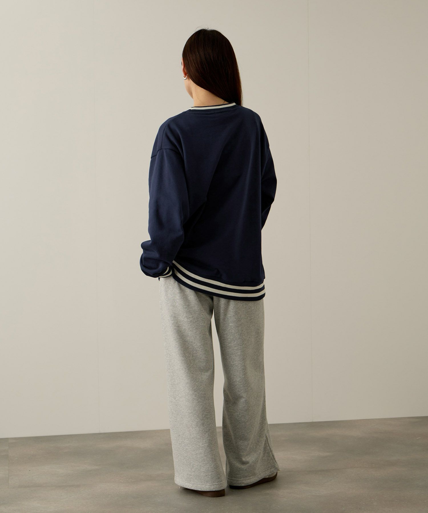 PERSON'S  別注デザイン リブライントレーナー レディース商品画像-11