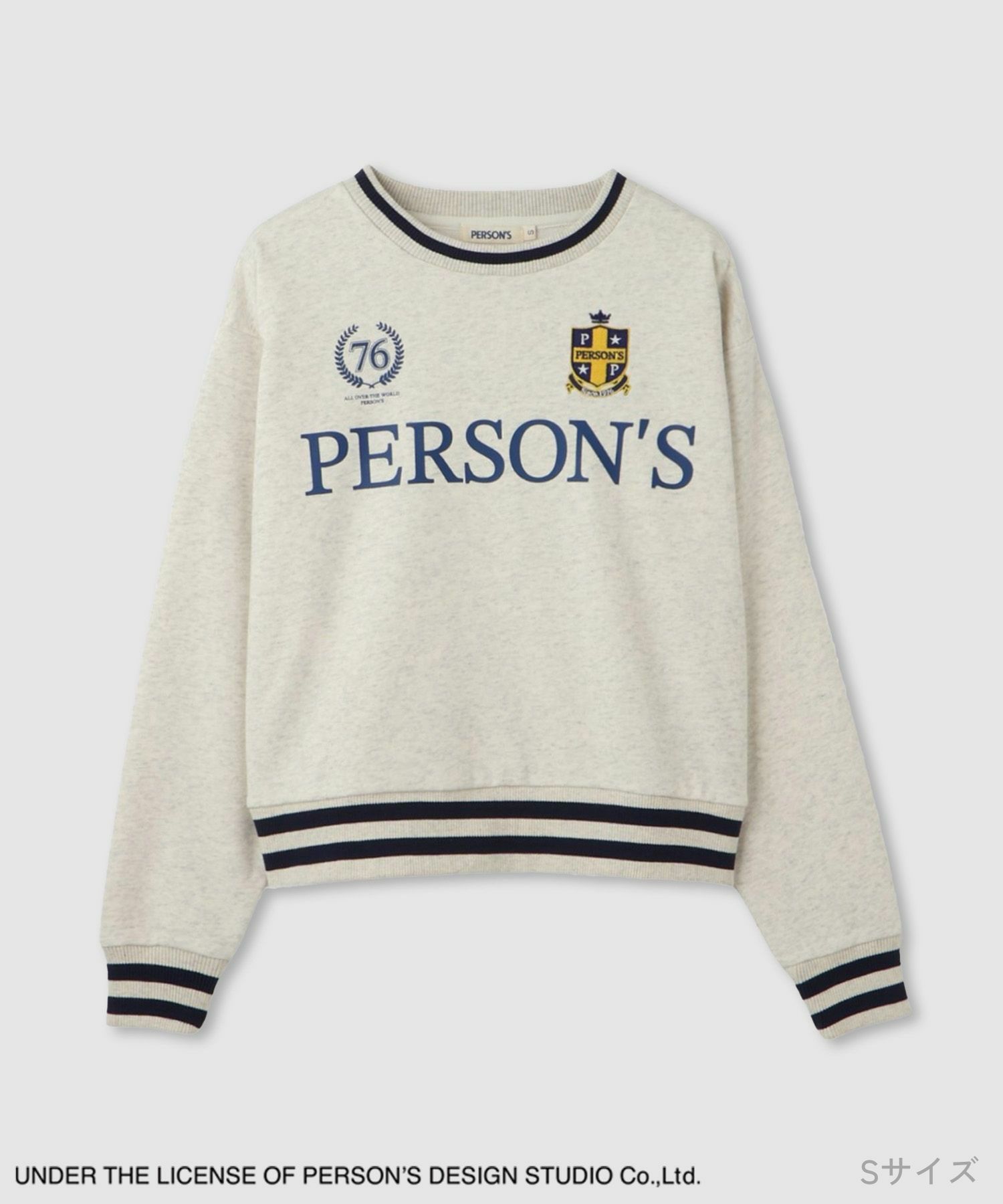 PERSON'S  別注デザイン リブライントレーナー レディース商品画像-16