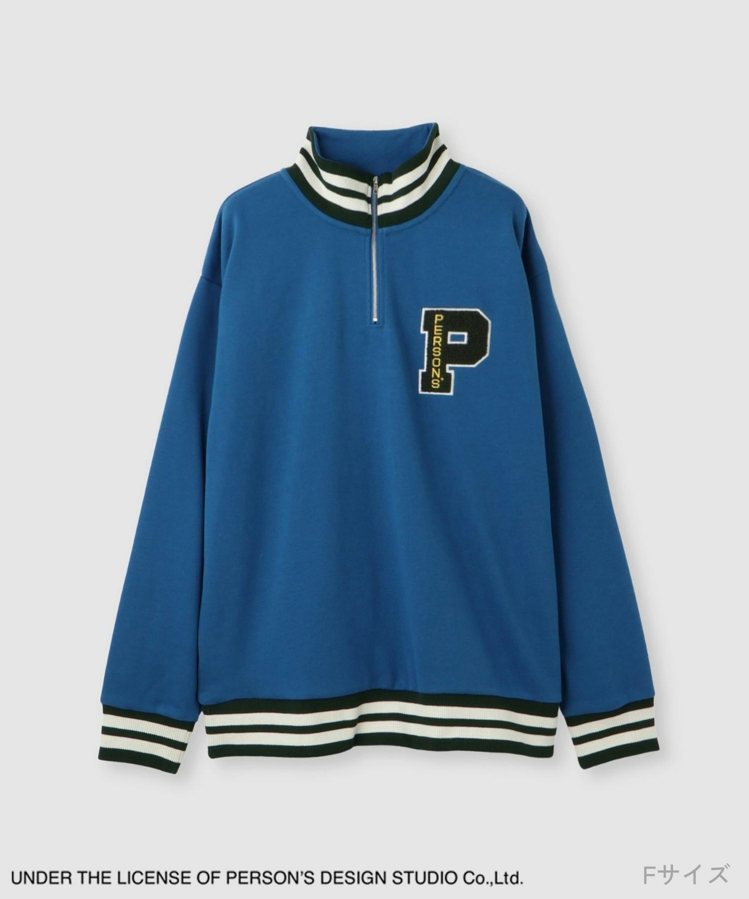 PERSON'S  別注デザイン ZIPUP リブライントレーナー レディース商品画像-12