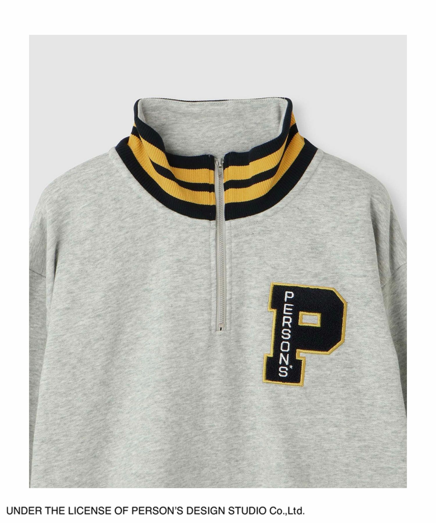 PERSON'S  別注デザイン ZIPUP リブライントレーナー レディース商品画像-14