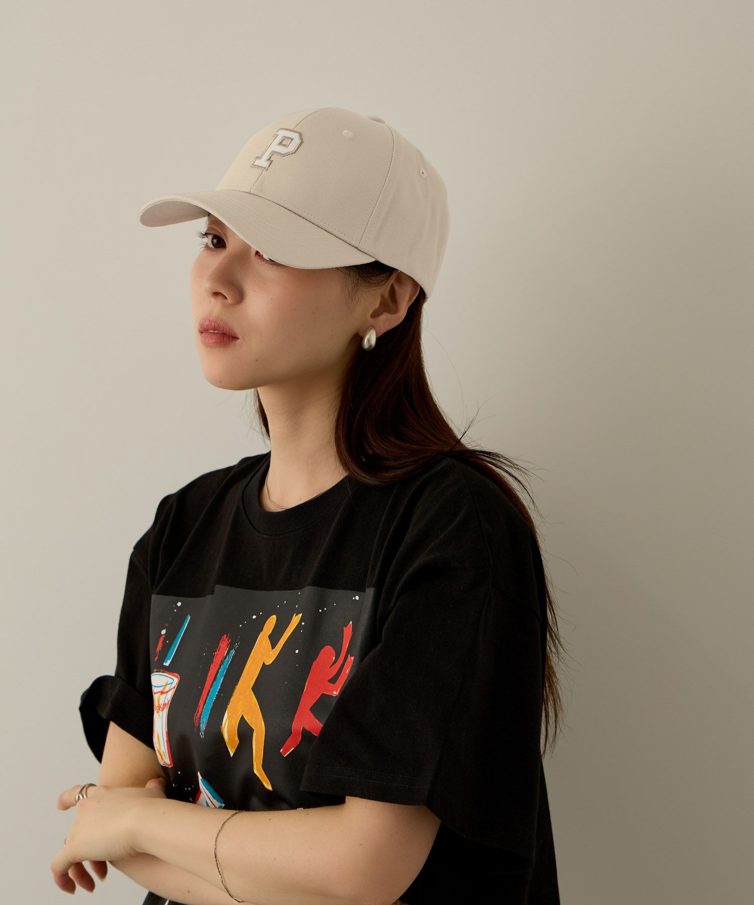 PERSON'S  別注デザイン カレッジロゴ＆ワッペン刺繍コットンキャップ レディース商品画像-15