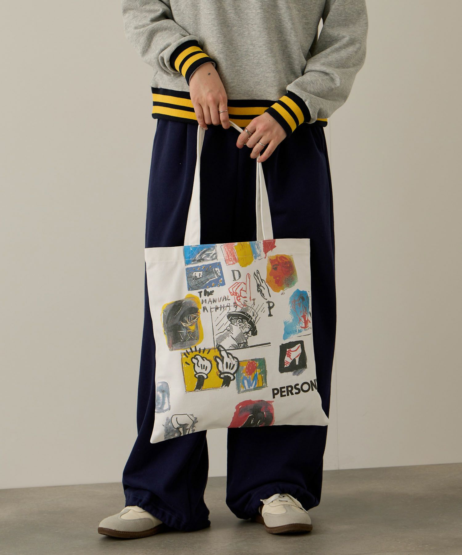 PERSON'S  別注デザイン キャンバスグラフィックトートバッグ商品画像-1