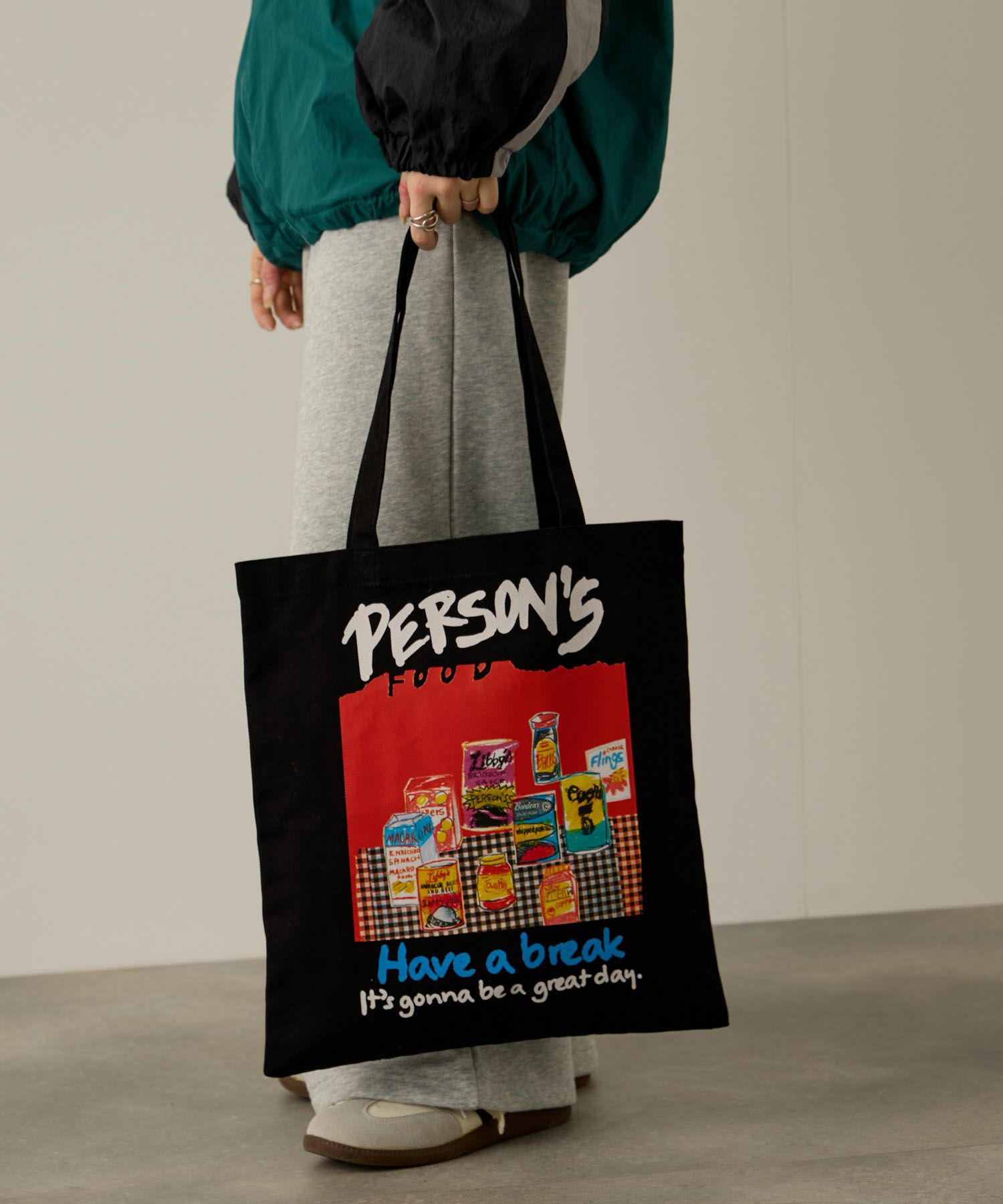 PERSON'S  別注デザイン キャンバスグラフィックトートバッグ商品画像-4