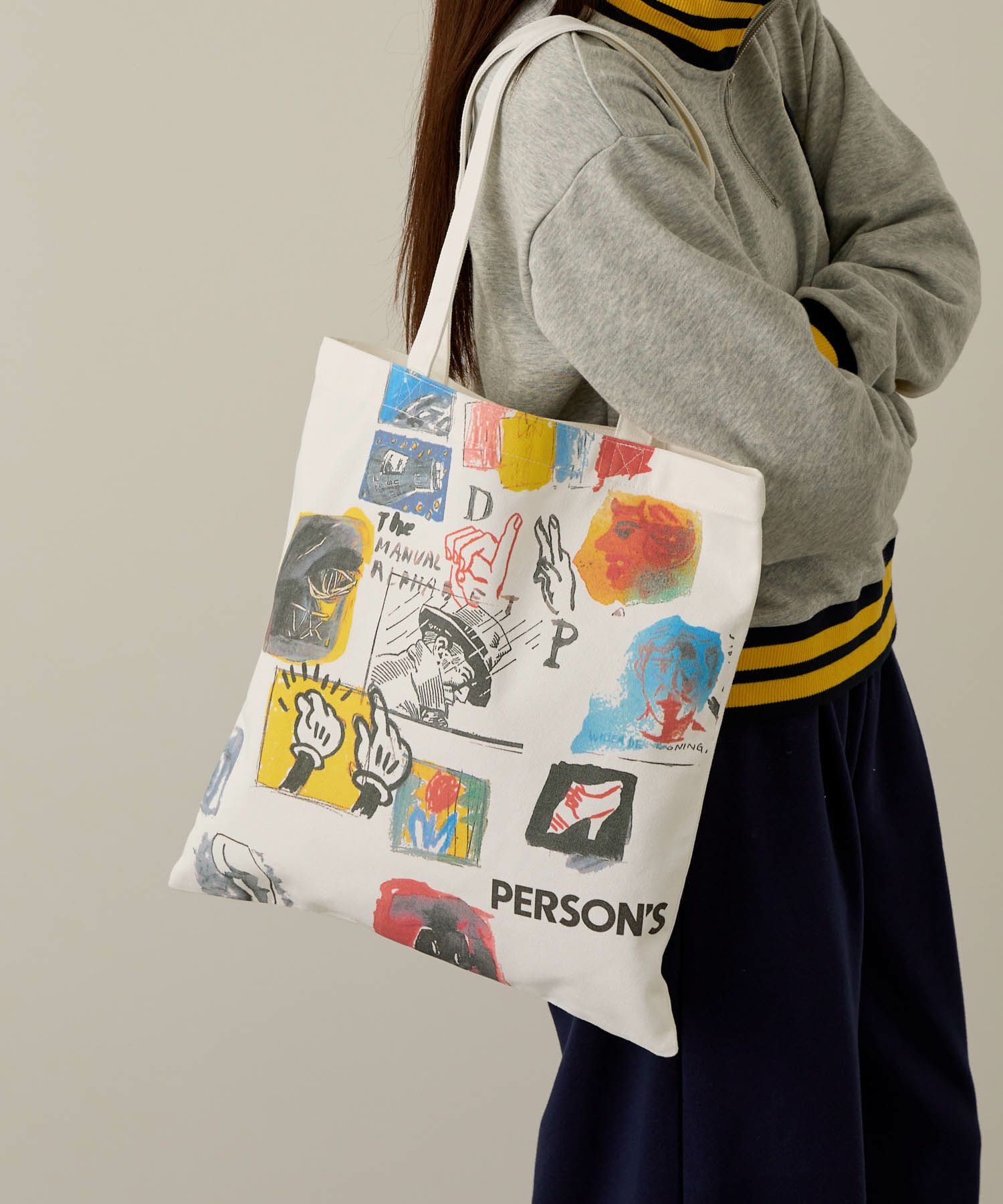 PERSON'S  別注デザイン キャンバスグラフィックトートバッグ商品画像-8