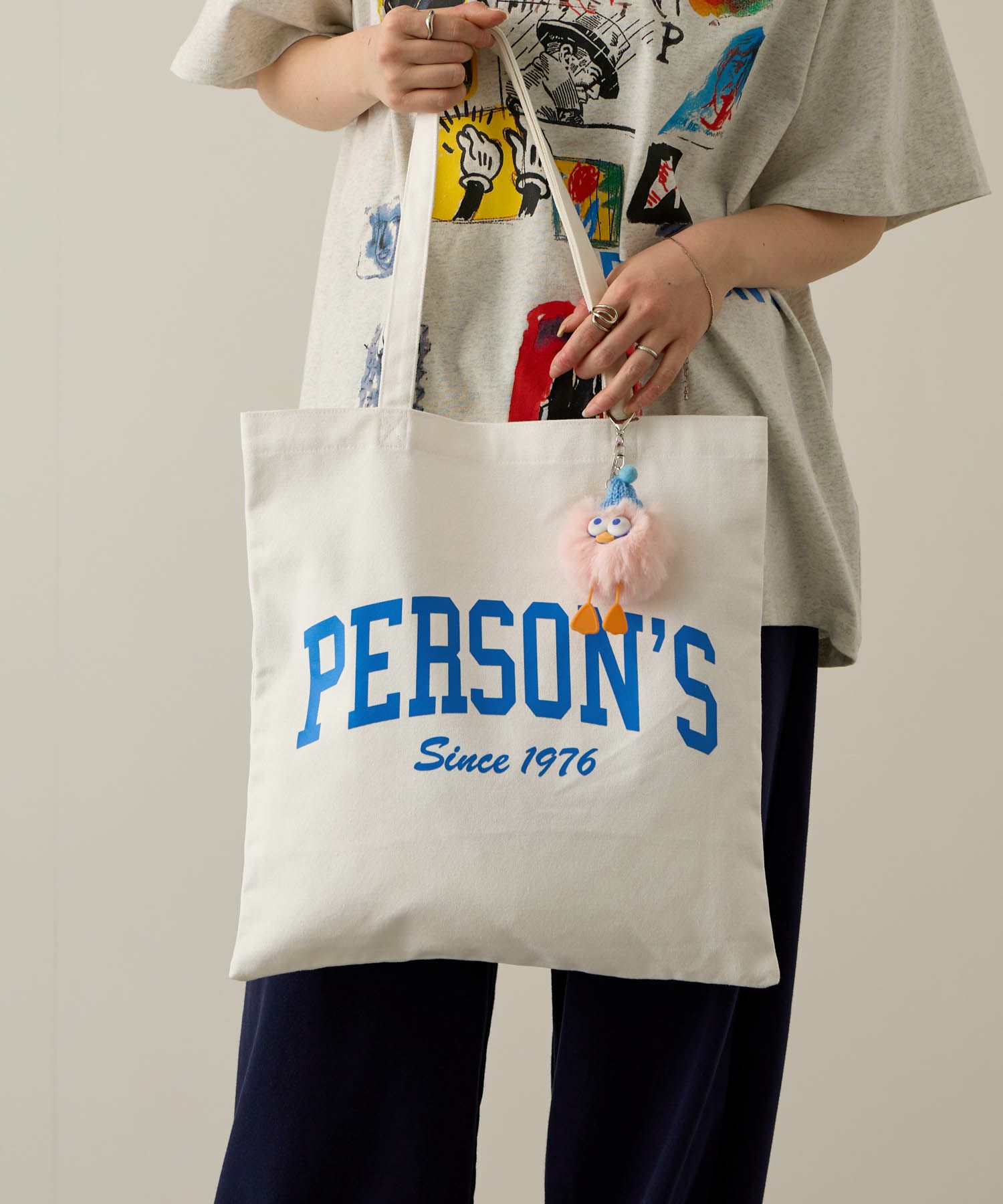 PERSON'S  別注デザイン キャンバスグラフィックトートバッグ商品画像-10