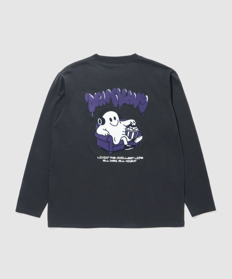 T-GRAPHICS  ストリートゴースト長袖Tシャツ メンズ商品画像-3
