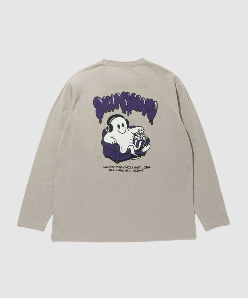 T-GRAPHICS  ストリートゴースト長袖Tシャツ メンズ商品画像-5