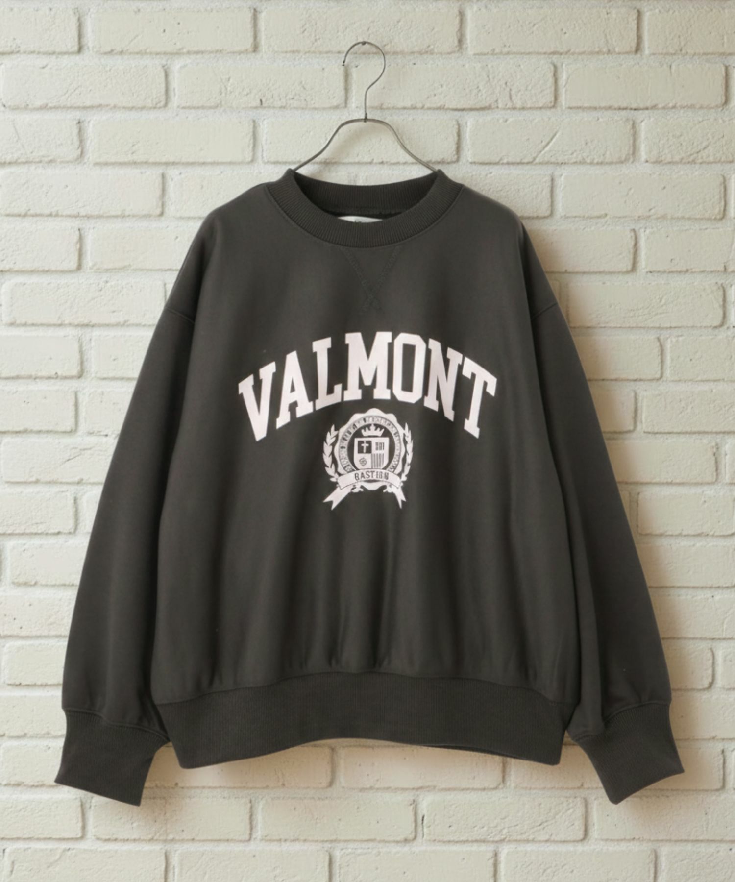 Idnes VALMONT カレッジロゴビッグシルエットスウェット レディース