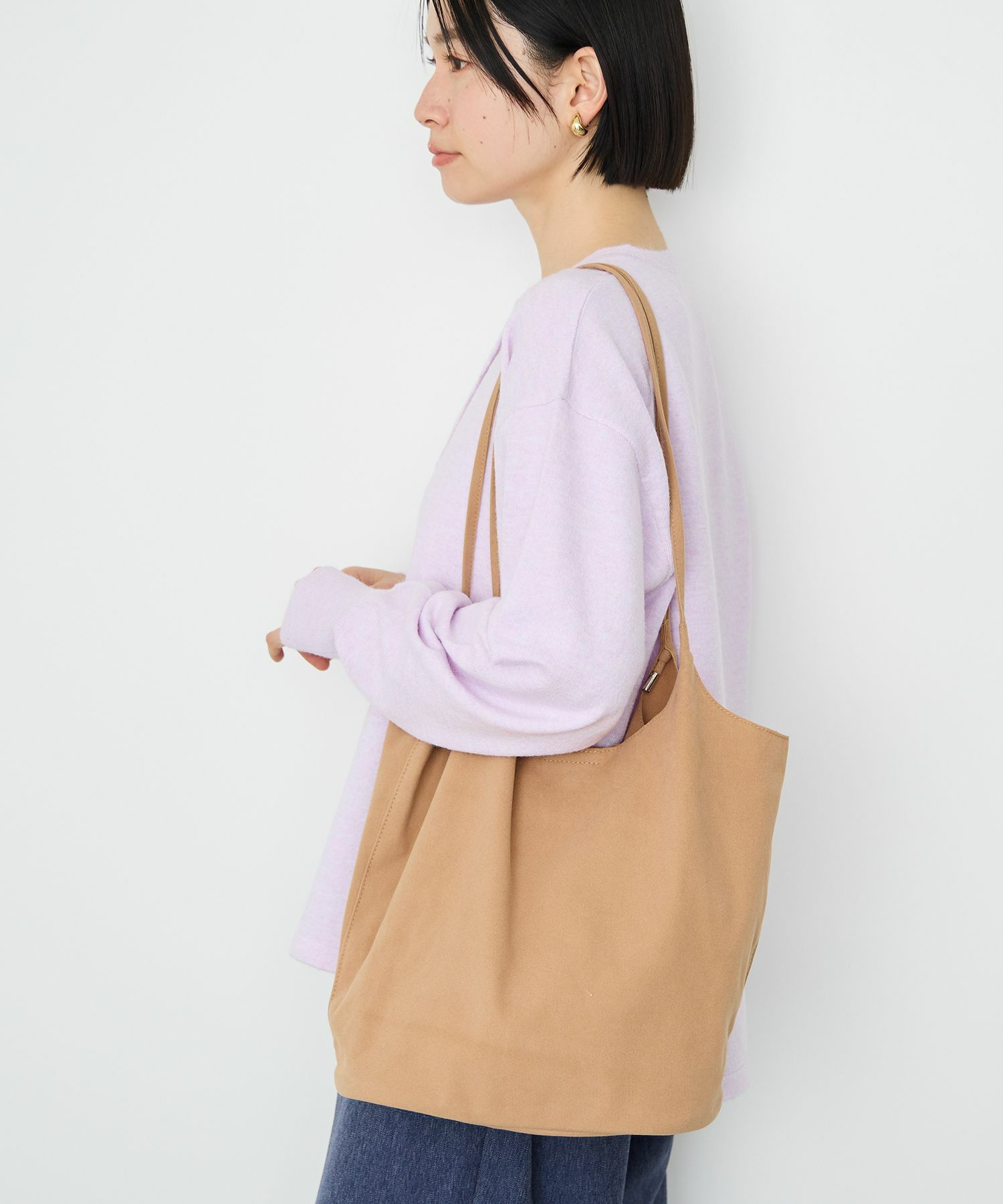 Idnes  フェイクスエードトートバック商品画像-2