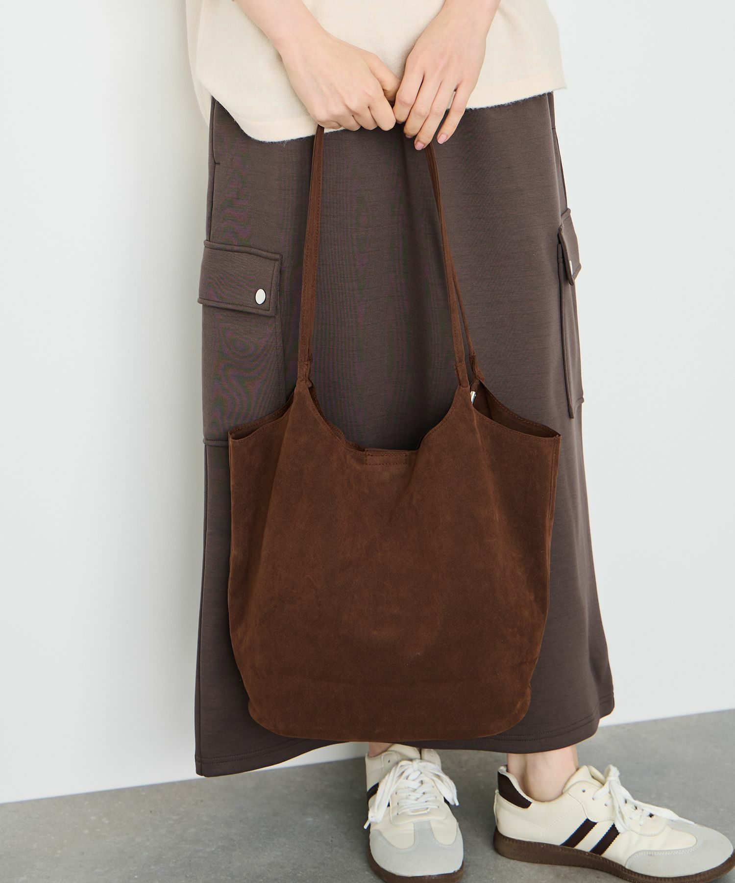 Idnes  フェイクスエードトートバック商品画像-3