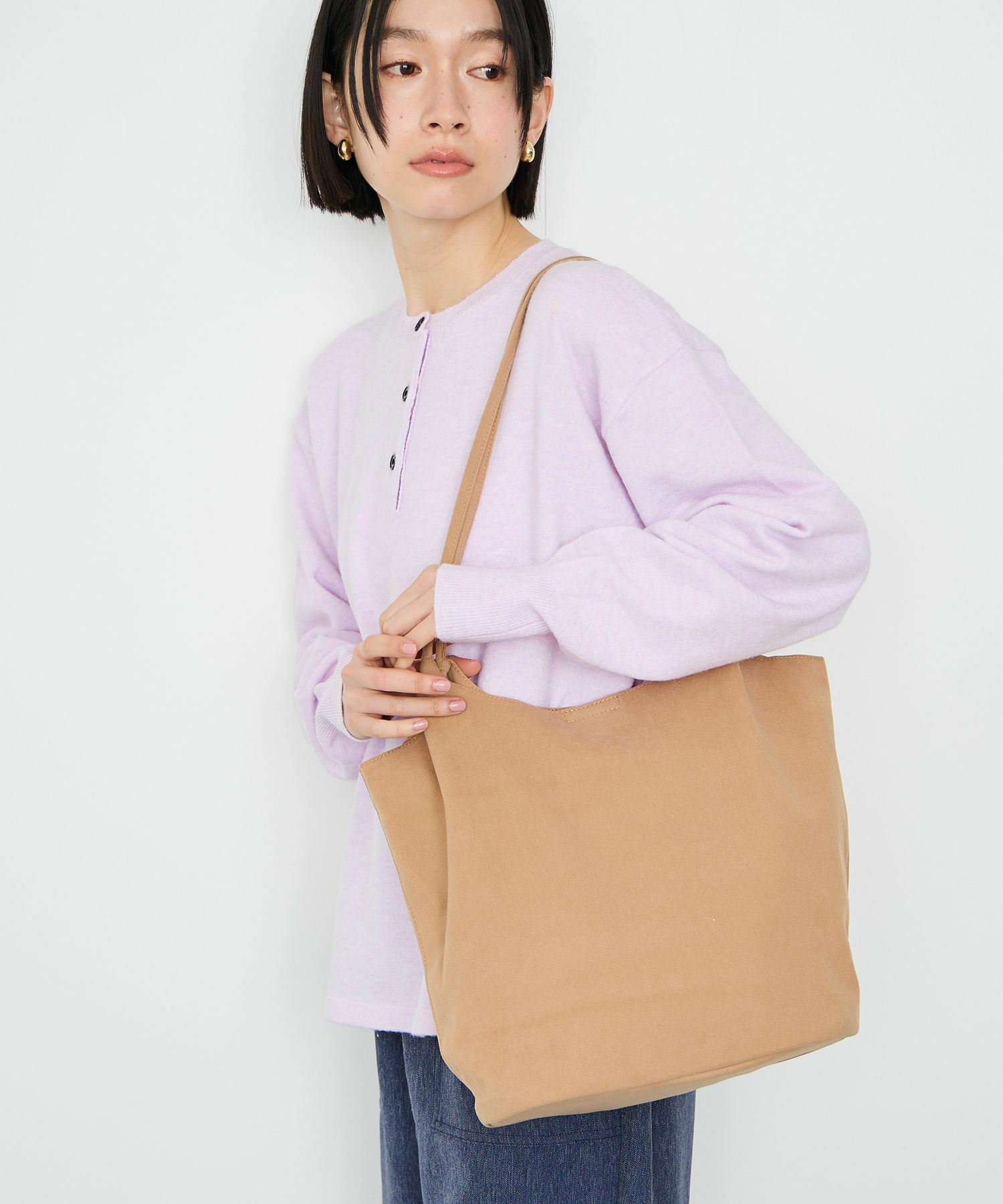 Idnes  フェイクスエードトートバック商品画像-4